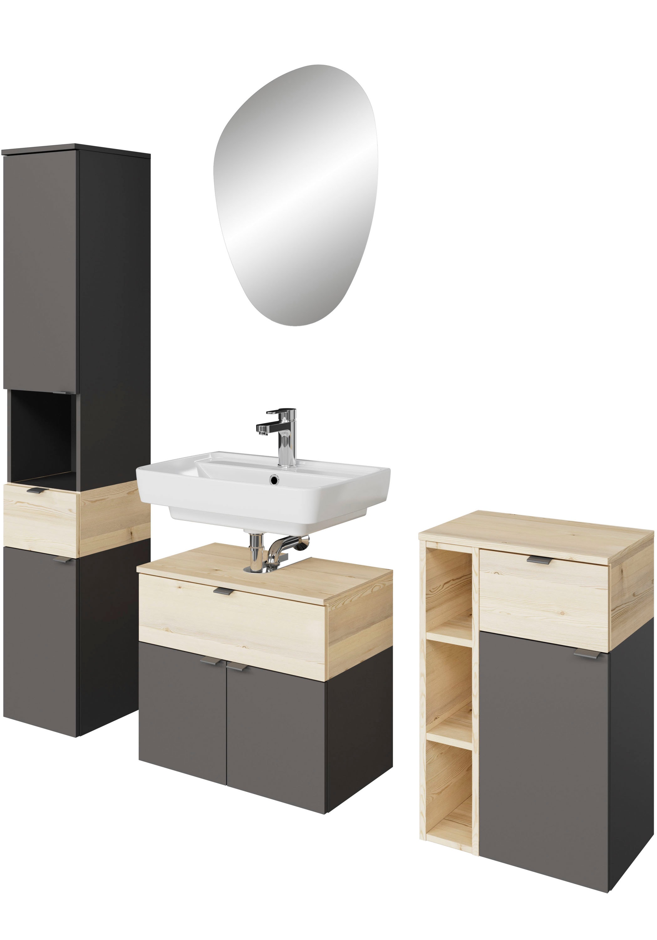 Saphir Badmöbel-Set »Quickset 394« Komplett-Set, 4 Stk. tlg. günstig online kaufen