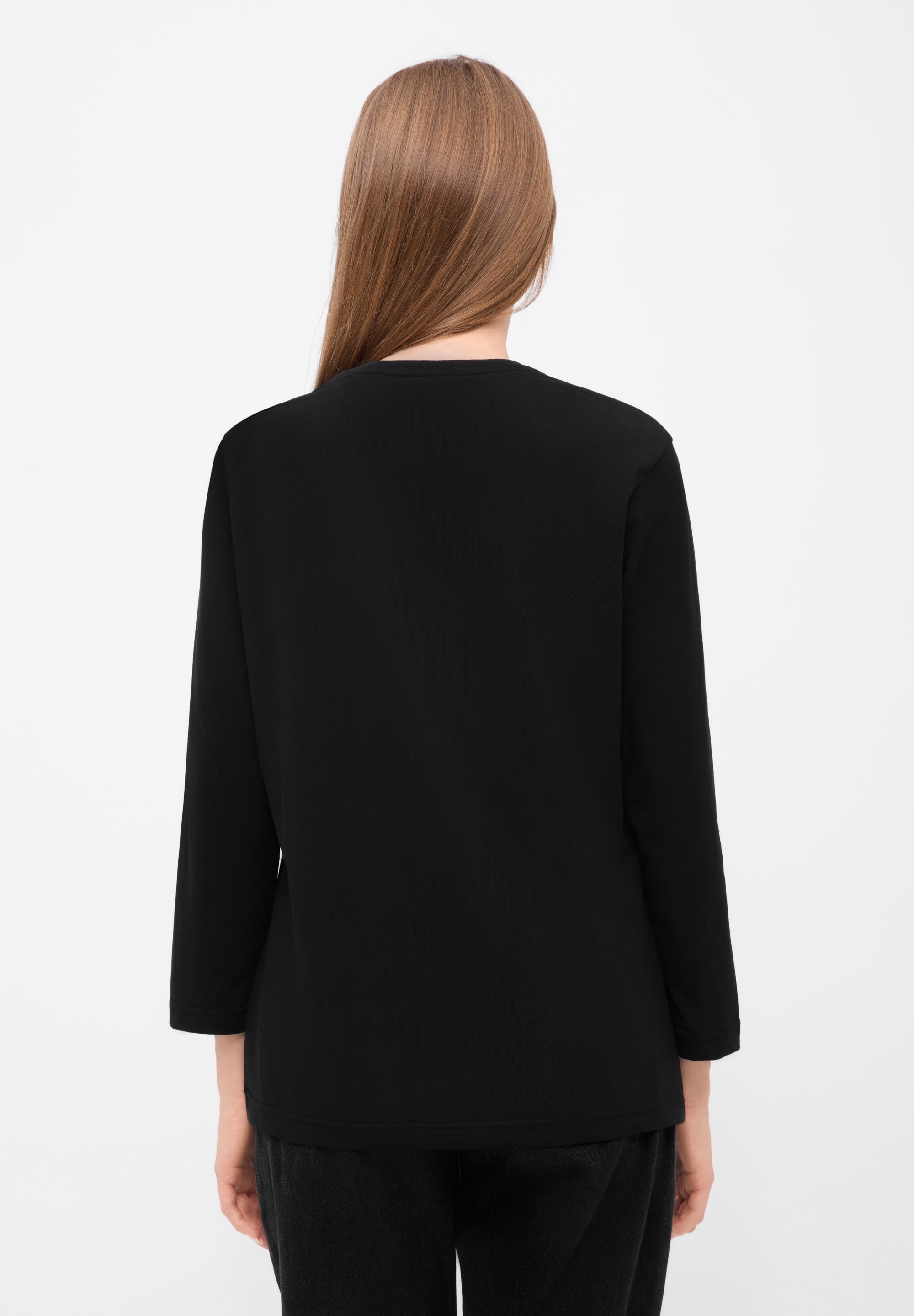 Bench. 3/4-Arm-Shirt »ROMILEY«, tailliertes Basic mit 3/4 Arm und Logoprint im Metallic-Holo Stil