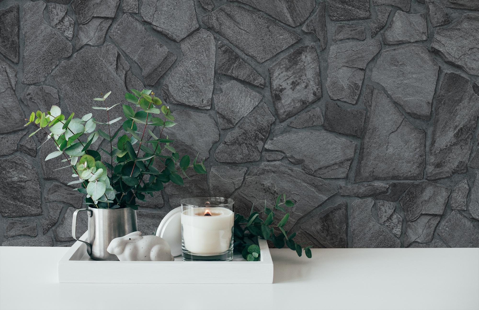 A.S. Création Vliestapete »Terra Tapete Steinoptik«, matt-gemustert-neutral, Stein-Tapete Steinwand Naturstein 3d-Optik Tapeten Wohnzimmer modern