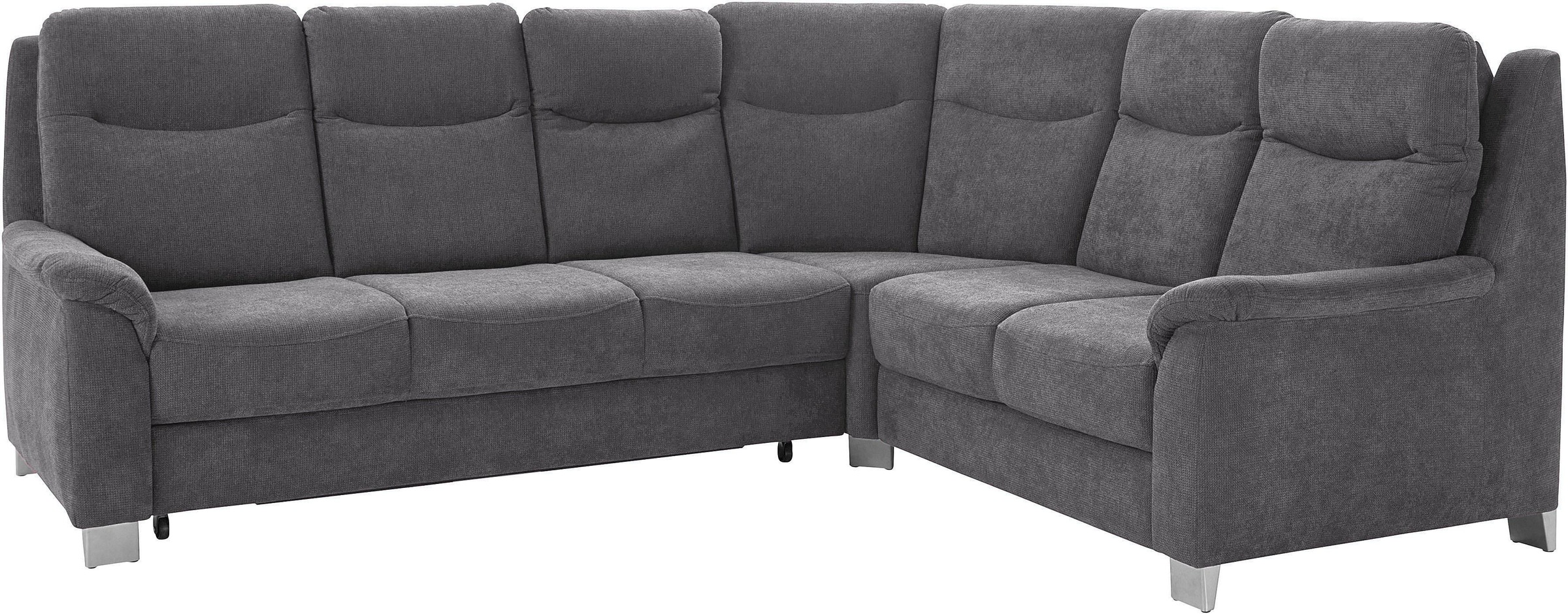 sit&more Ecksofa »Boccaccio L-Form«, mit Federkern und Kopfteilverstellung, wahlweise mit Bettfunktion