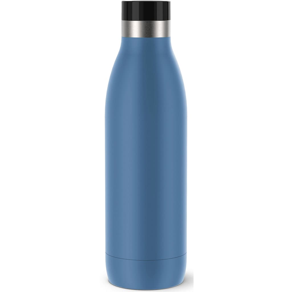 Emsa Isolierflasche »Bludrop«, Quick-Press Verschluss, 360° Trinkgenuss, 12 h warm, 24 h kühl, 0,7 L