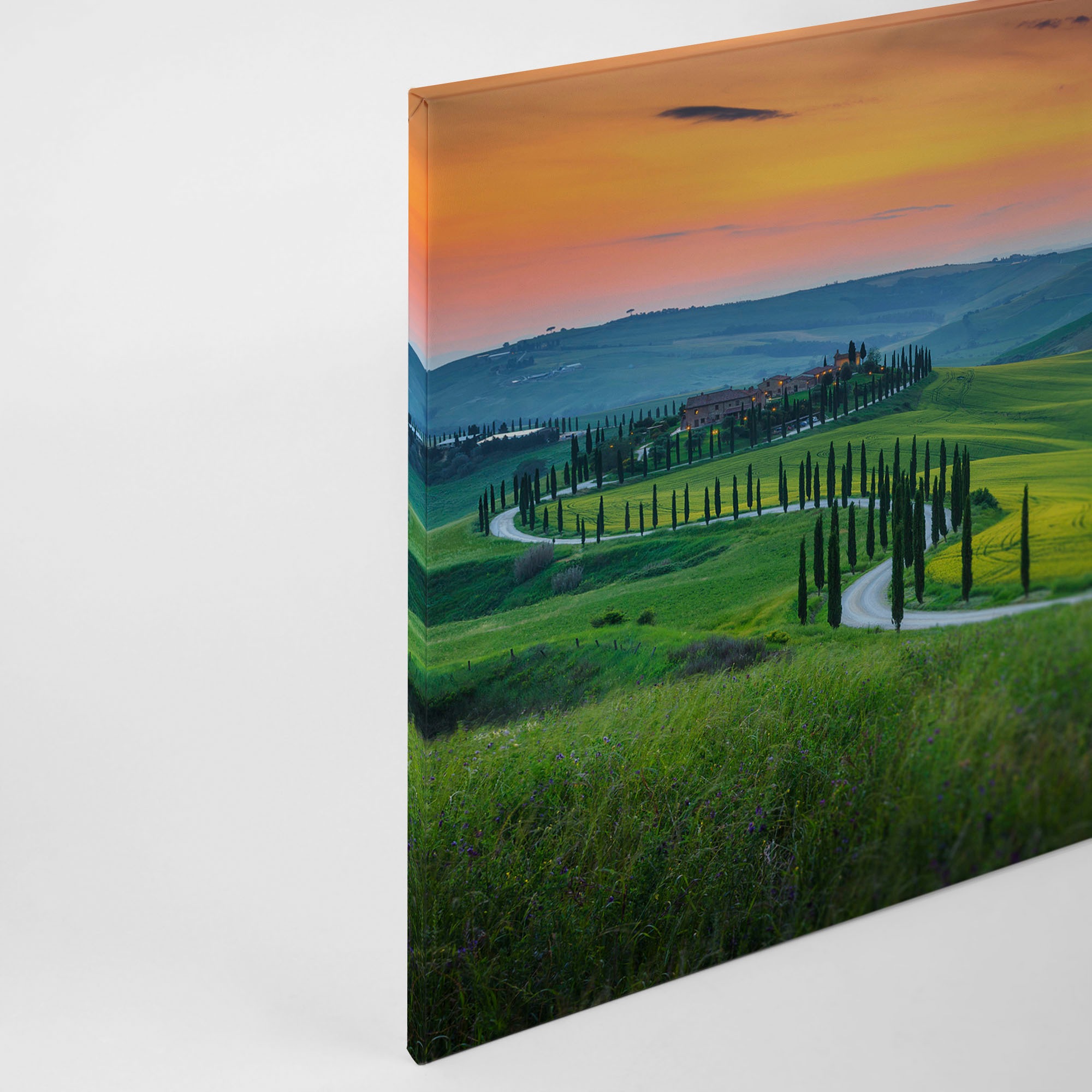 A.S. Création Leinwandbild »Tuscany«, Kunst-Gemälde-Kinder, (1 St.), Feld Natur Keilrahmen Landschaft Leinwand-Bild Wohnzimmer modern Wand