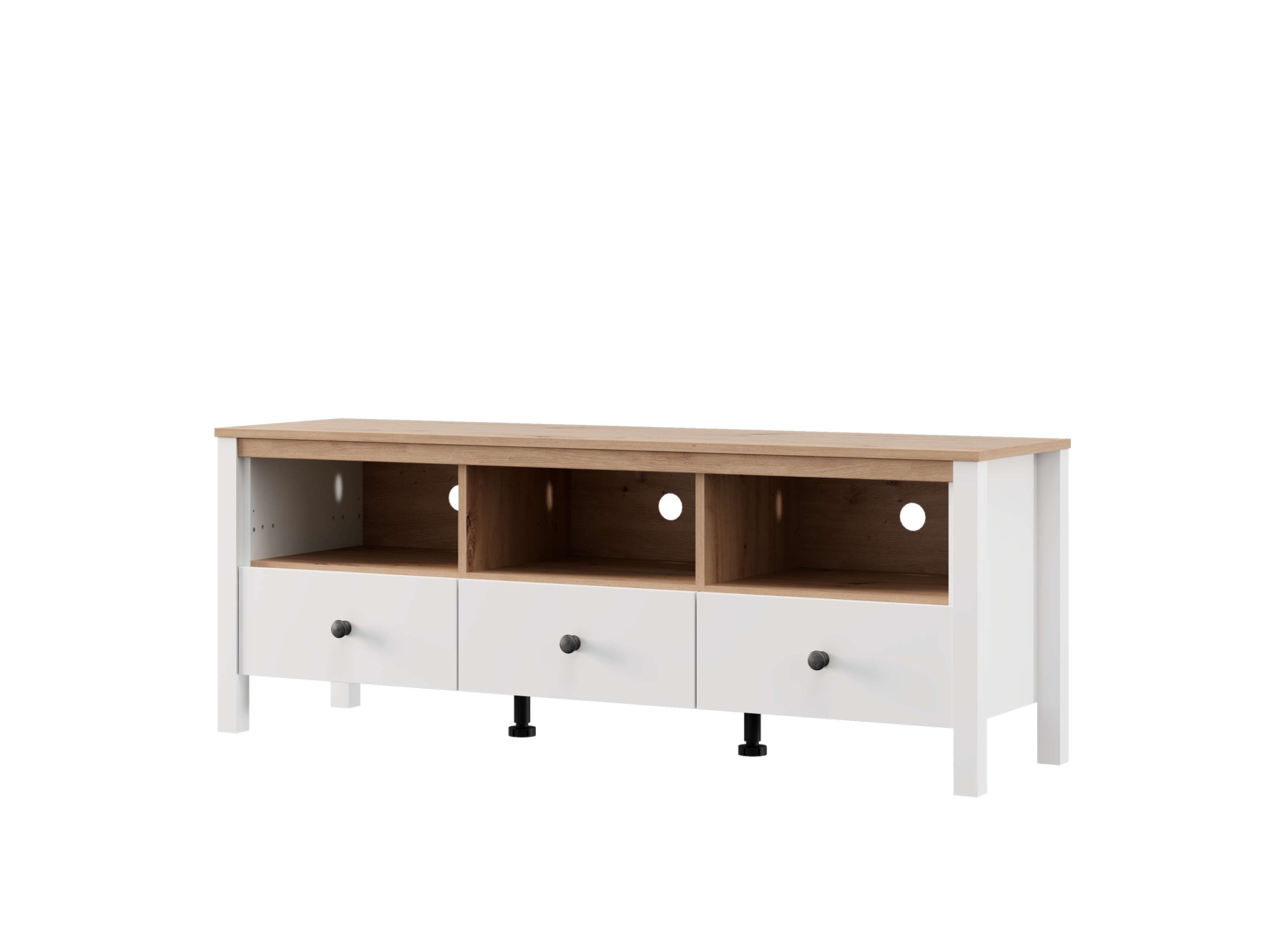 Home affaire Lowboard »BEDFORD, TV-Board, TV-Kommode, TV-Schrank, TV-Unterschrank, TV-Möbel« MDF-Profil 2D ummantelt, Hotstamping