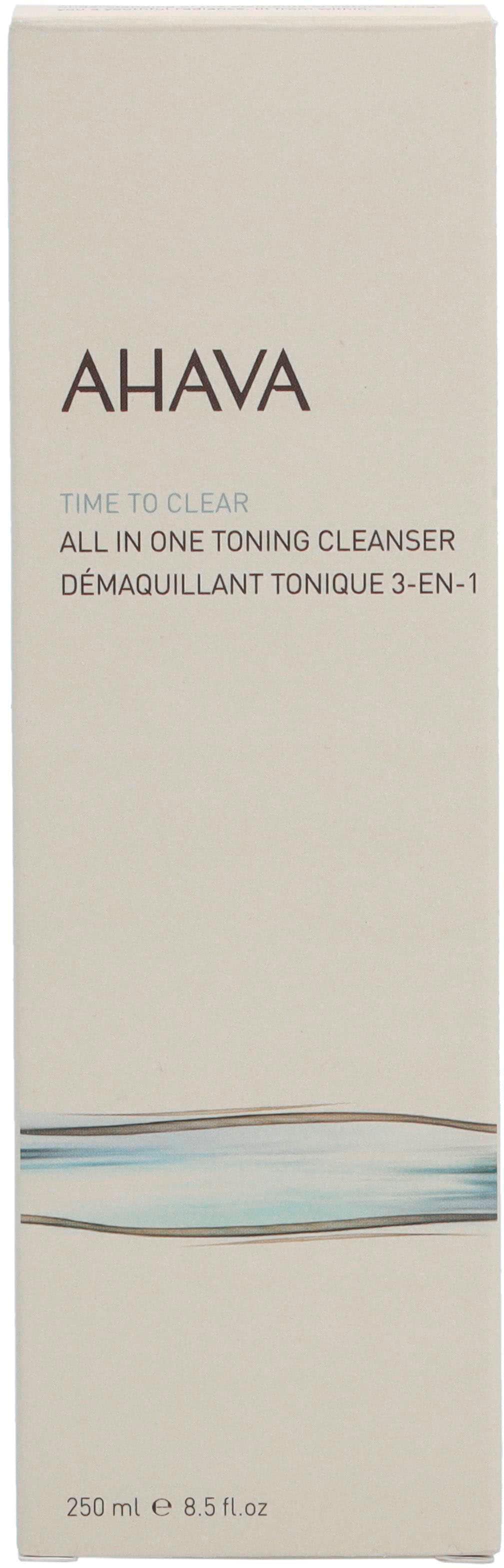 AHAVA Gesichts-Reinigungslotion »Time To Clear All In One Toning Cleanser«, Regenerierend, ohne Parabene und Alkohol, auch für empfindliche Haut.