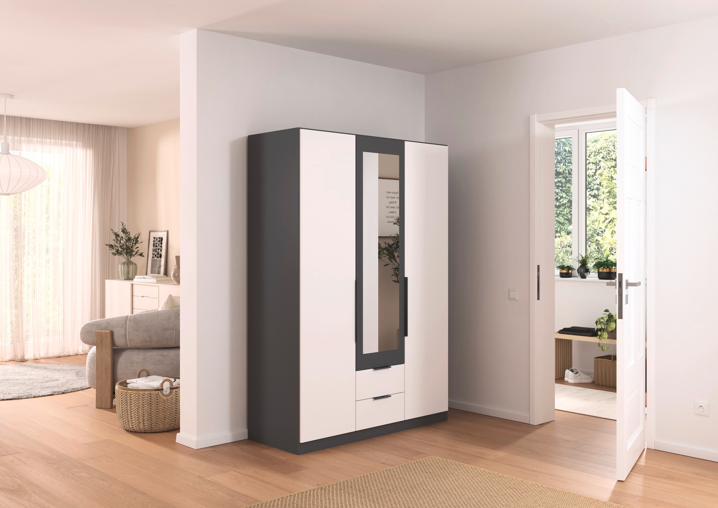 rauch Drehtürenschrank »Kleiderschrank Schrank Garderobe KREFELD optional m günstig online kaufen