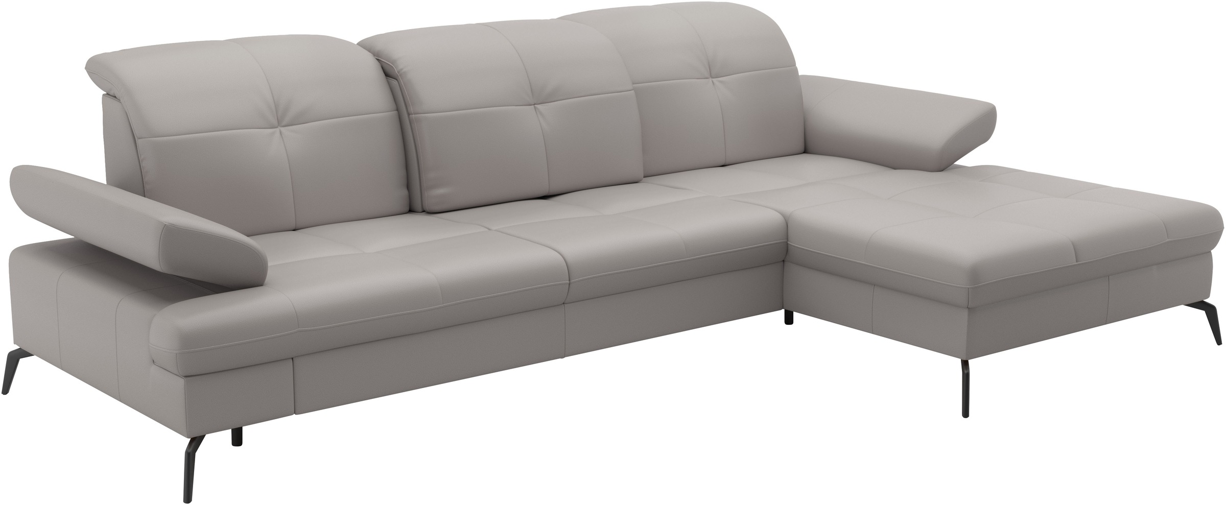 sit&more Ecksofa »Amica, L-Form, inkl. Sitztiefenverstellung & Armteilverstellung«, wahlweise mit Bettfunktion, Bettkasten und Kopfteilverstellung