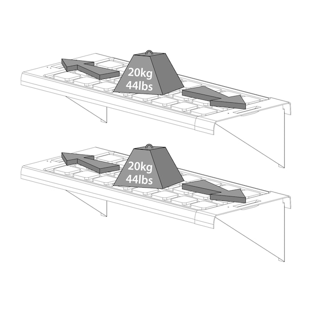 Palram - Canopia Hängeregal »Twin Shelf Kit«, (Set), BxT: 126x30 cm, für  Gewächshaus »Harmony« auf Rechnung kaufen