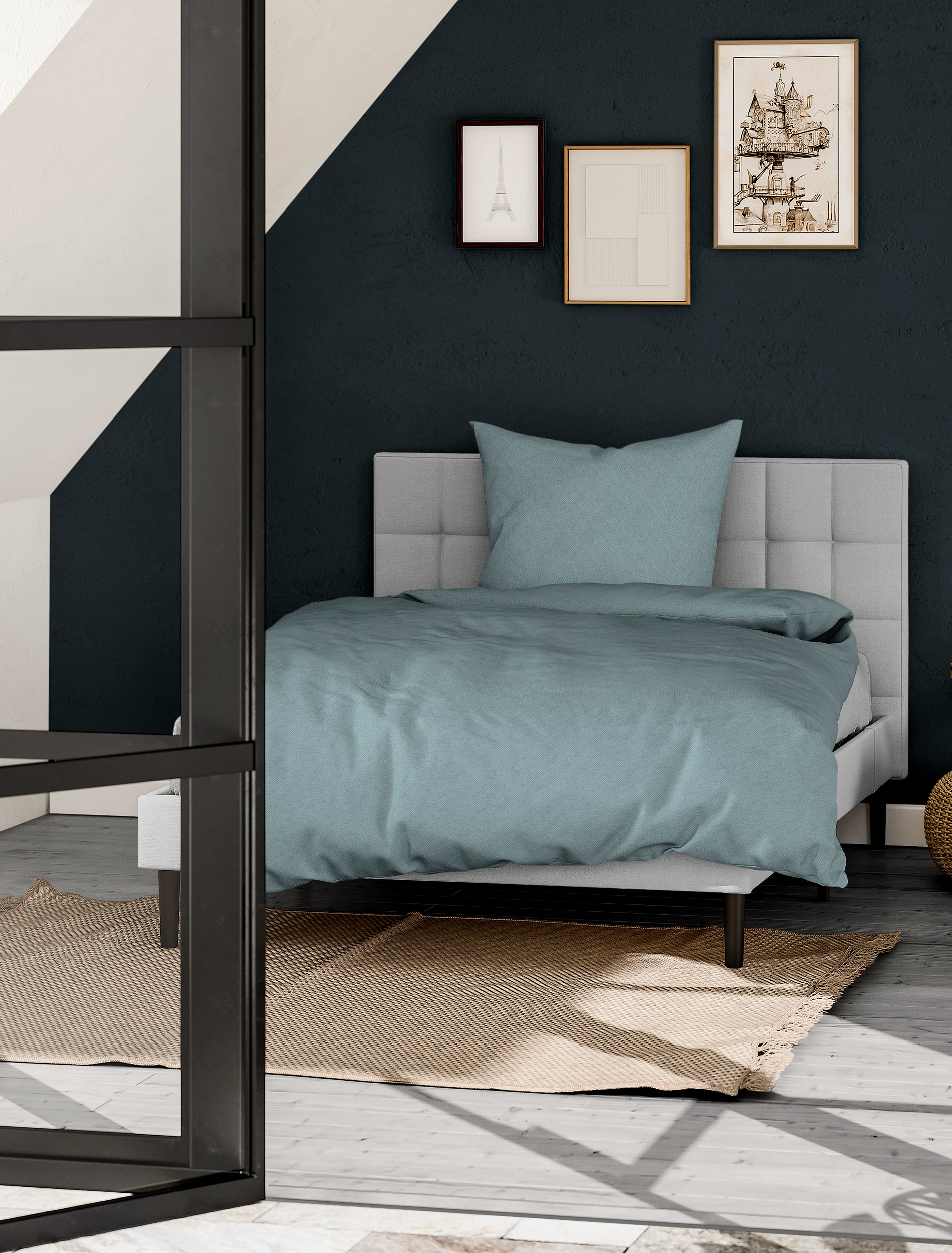 BIERBAUM Bettwäsche »Senci in 135x200 oder 155x220 cm« 2 Stk. tlg. Uni Opti günstig online kaufen