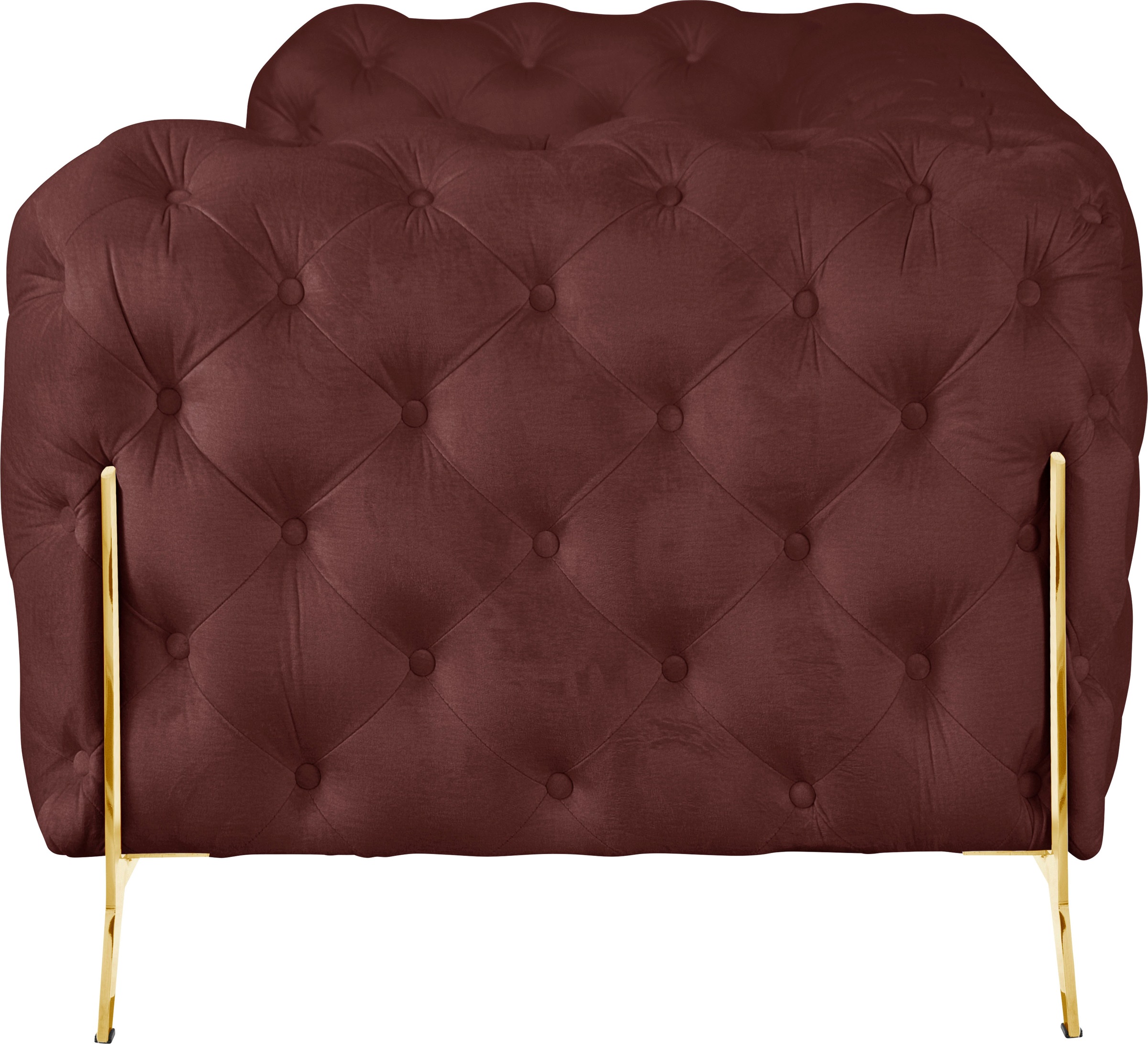Leonique Chesterfield-Sofa »Amaury«, aufwändige Knopfheftung, moderne Chesterfield Optik, Fußfarbe wählbar