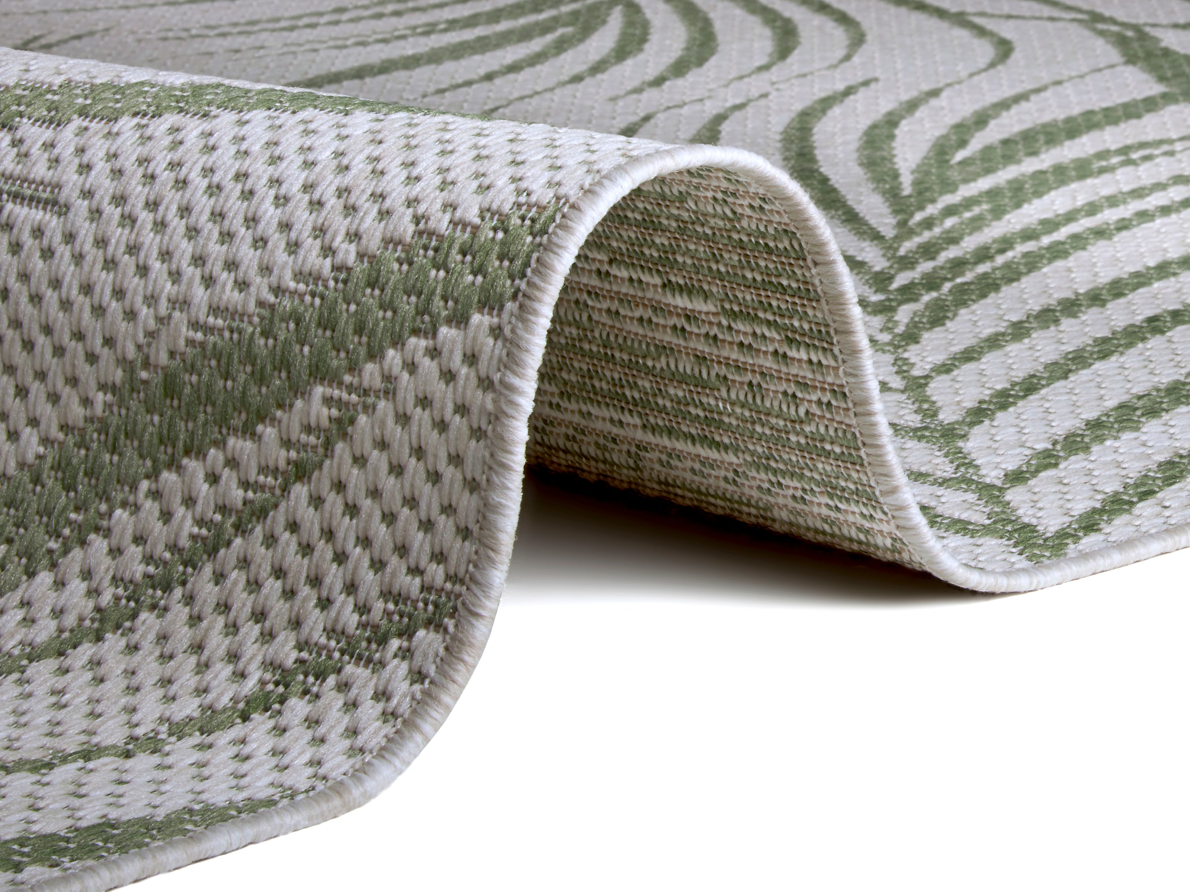 Leonique Teppich »Naya«, rechteckig, 3 mm Höhe, Florales Design, Robust, Pflegeleicht, Flachgewebe