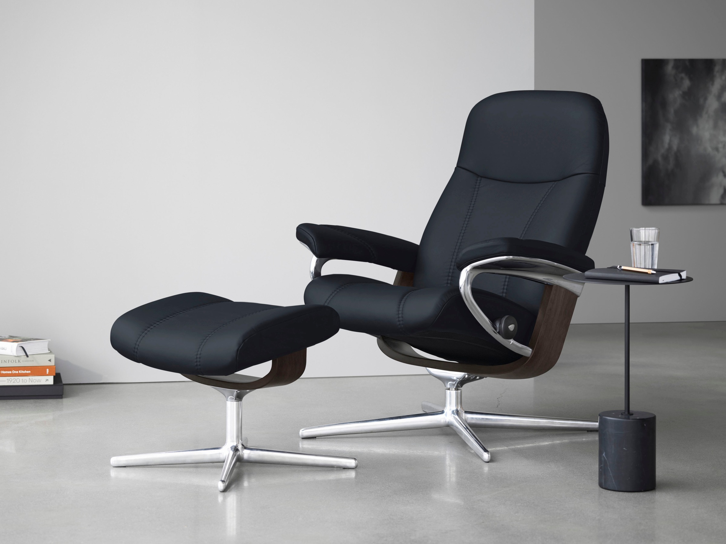 Stressless "Consul" mit Cross Base, Größe S, M & L, Holzakzent Wenge günstig online kaufen