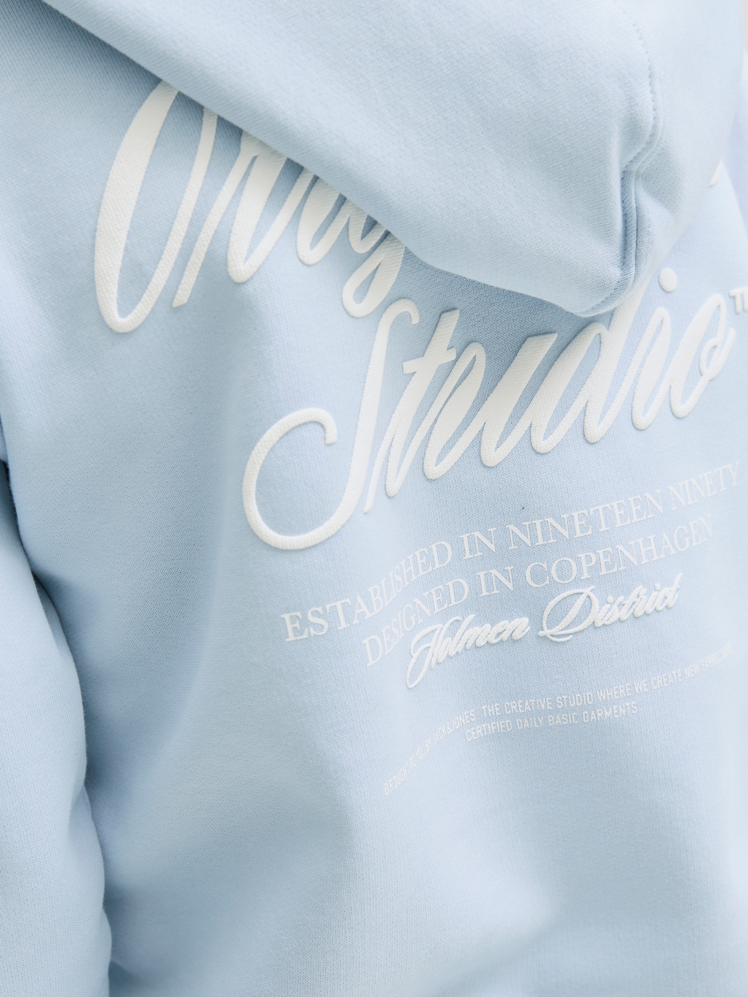 Jack & Jones Junior Kapuzensweatshirt »JORNORREBRO TYPO BACK SWEAT HOOD SN JNR«