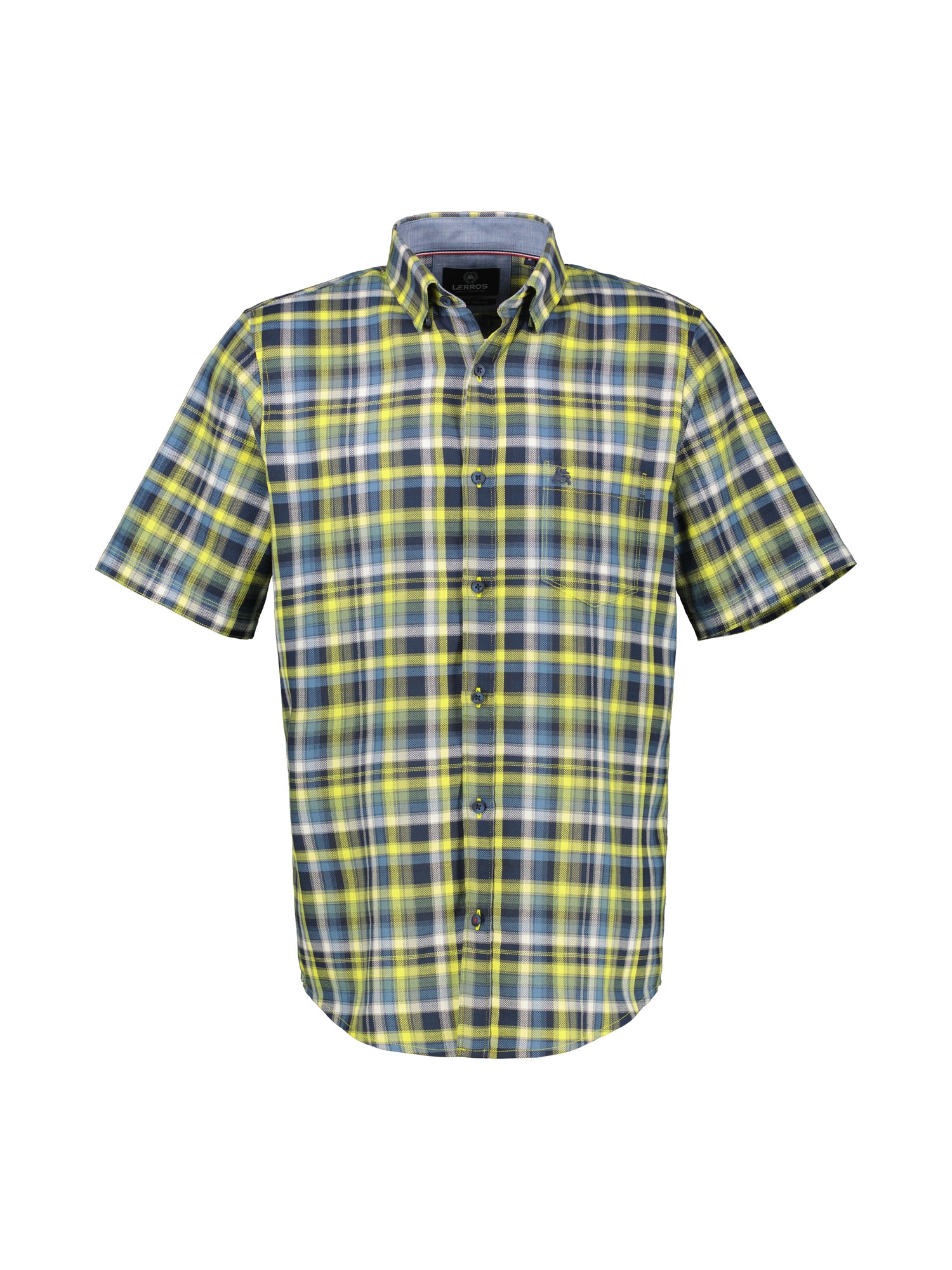 LERROS Kurzarmhemd »Kariertes Halbarmhemd in Strukturqualität«