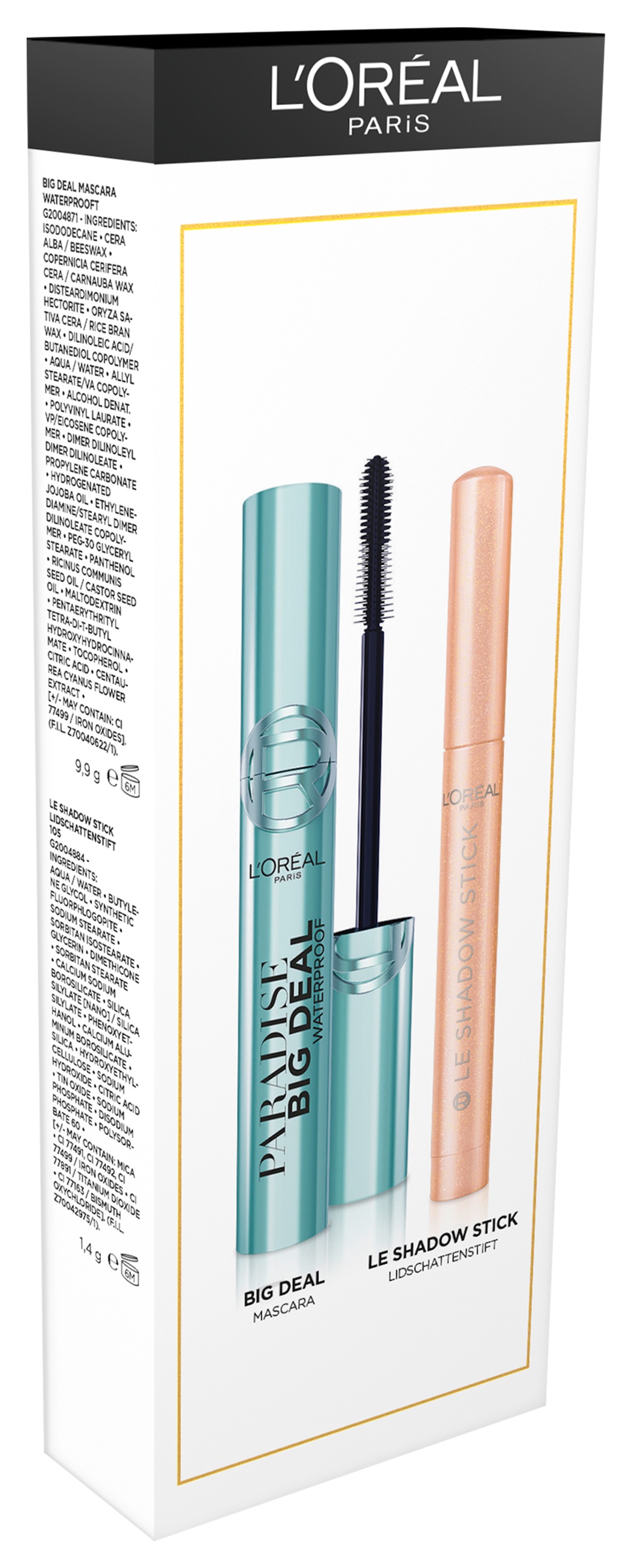 L'ORÉAL PARIS Make-up Set »L'Oréal Paris Set: Paradise BigDealMascara Waterproof + LeShadowStick«