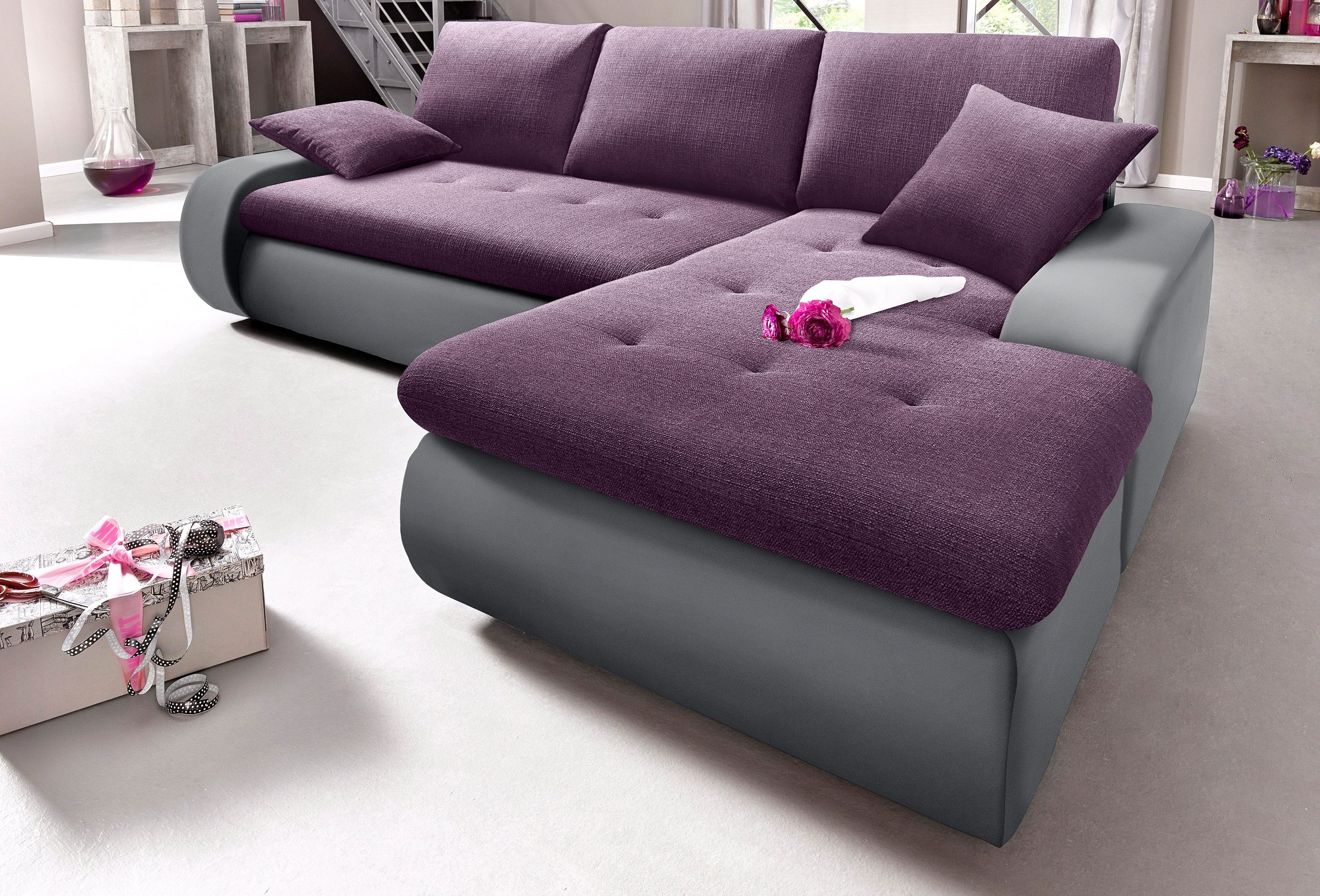 TRENDMANUFAKTUR Ecksofa »Indie, L-Form«, wahlweise XL oder XXL günstig online kaufen