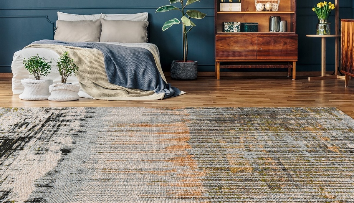 Padiro Teppich »Charme 325«, rechteckig, 5 mm Höhe, Chenille Flachgewebe im günstig online kaufen