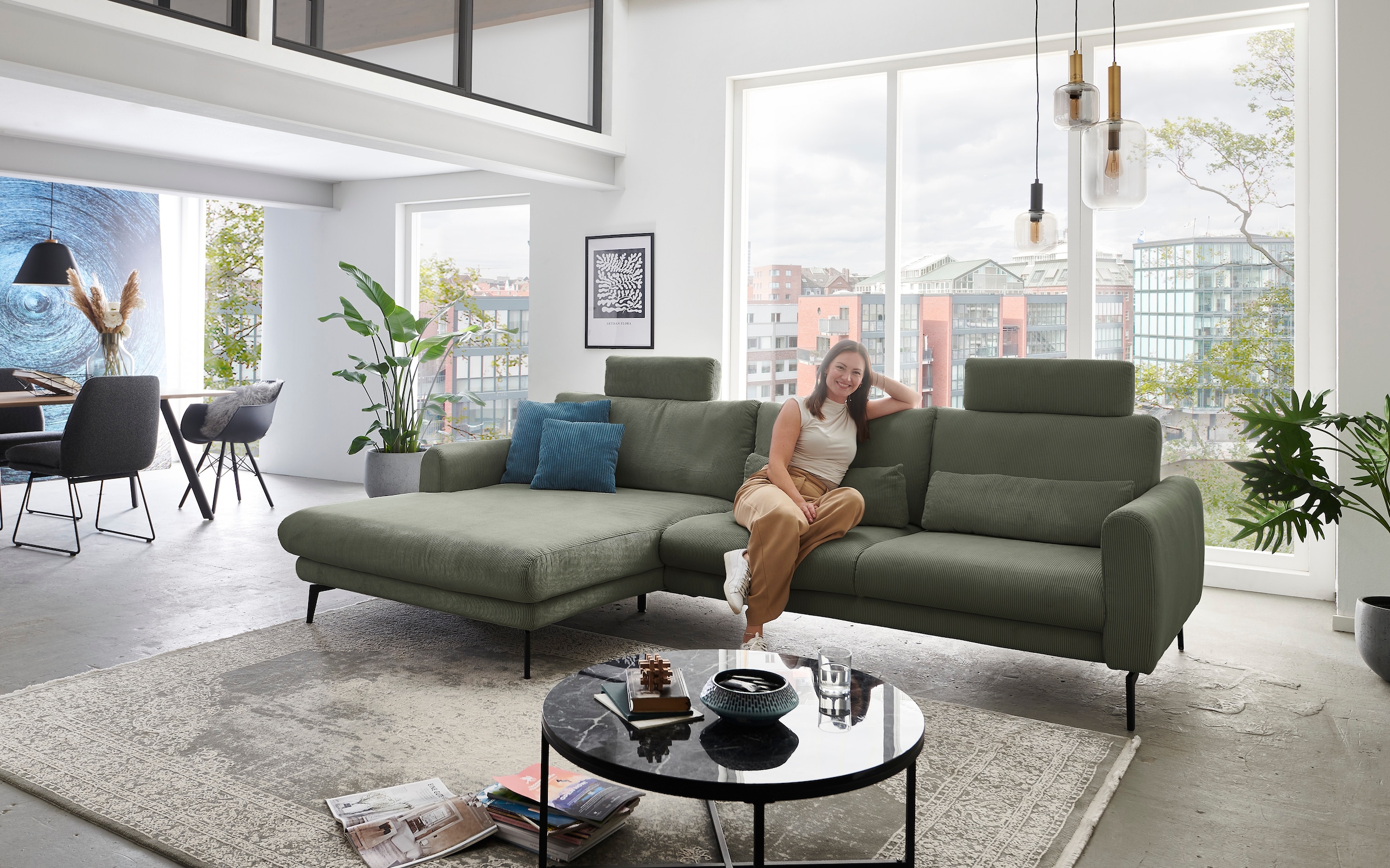 Die PlanBar Ecksofa »MP-IN23147 L-Form« Kaltschaumpolsterung, softer Sitz & günstig online kaufen