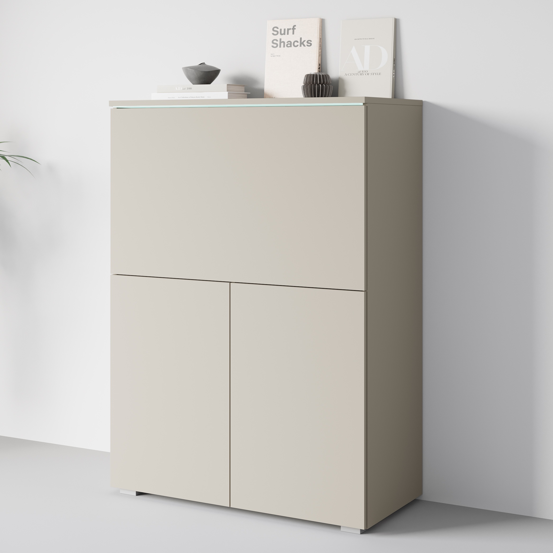 INOSIGN PC-Schrank »Vera, Sekretär, Home-Office-Schreibtisch mit LED-Beleuc günstig online kaufen