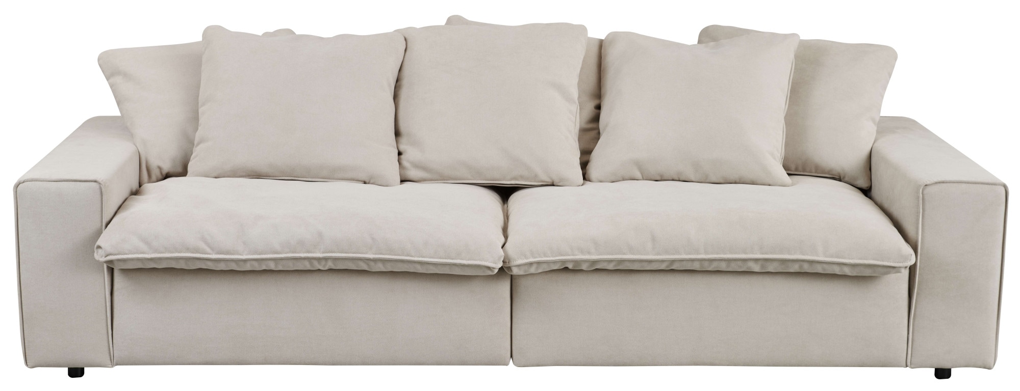andas Big-Sofa »Venslev«, Lounge-Sofa, mit extra tiefer Sitzfläche und losen Kissen