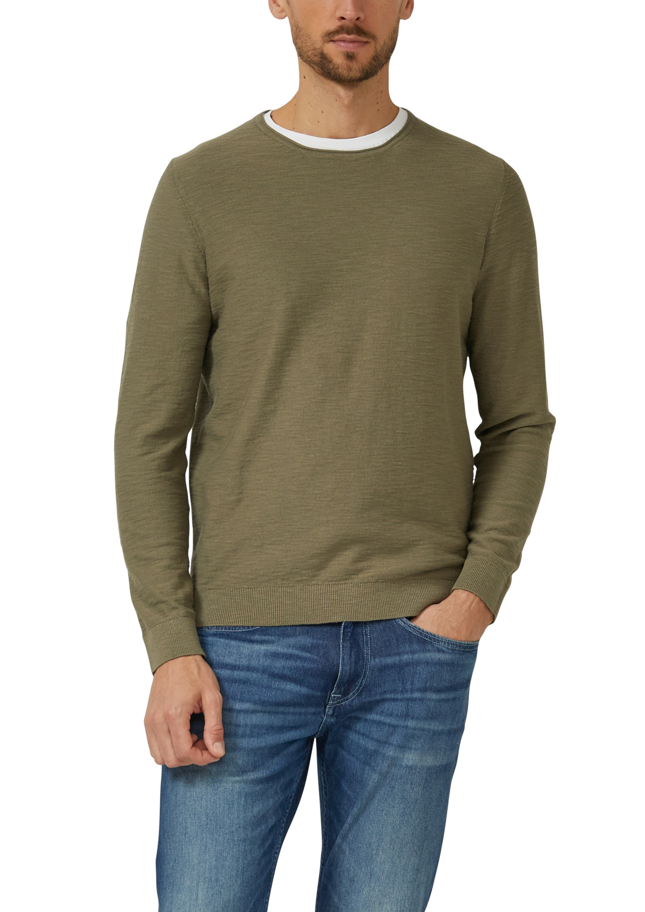s.Oliver Strickpullover mit Rundhals, Regular Fit