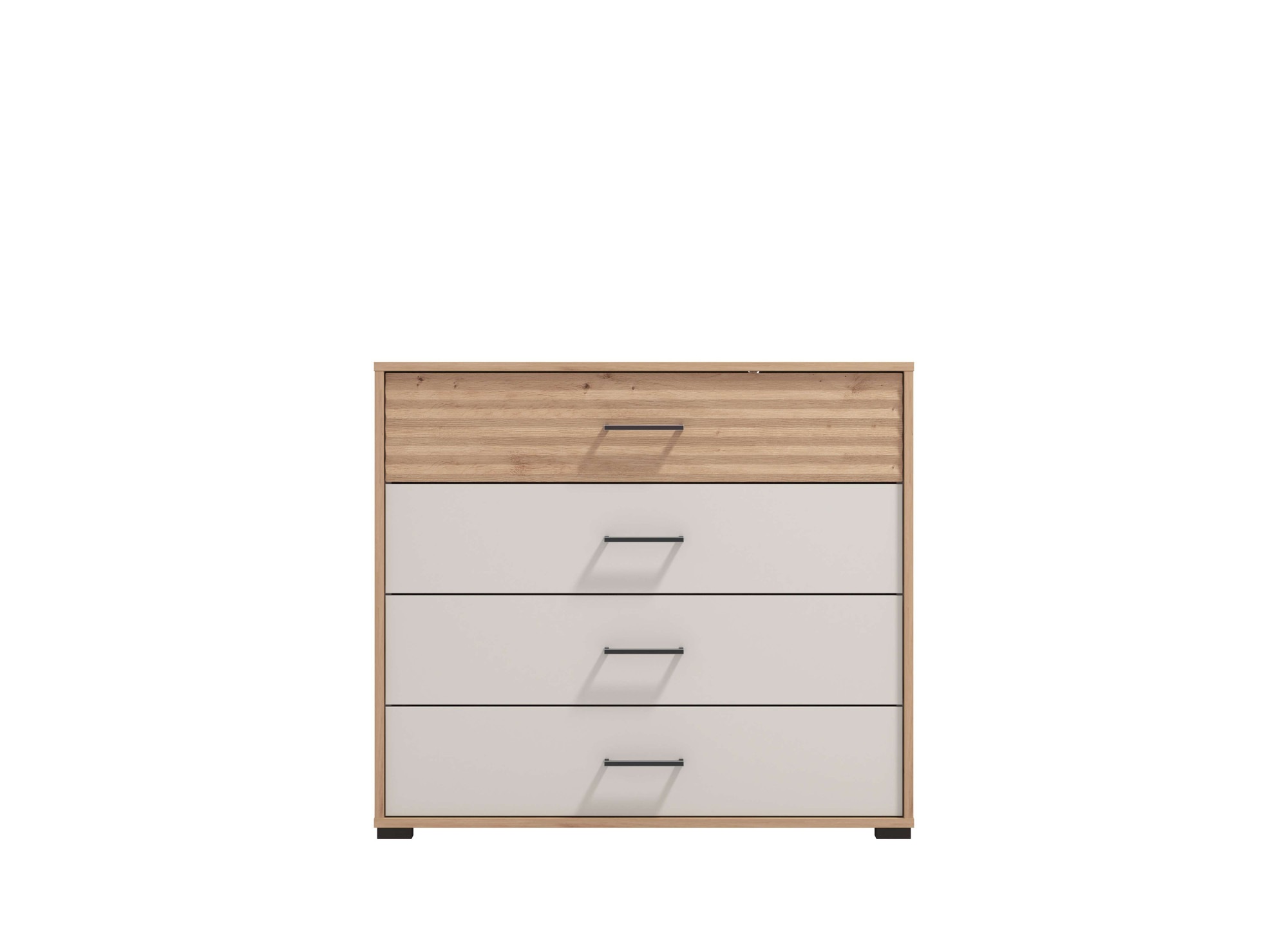 INOSIGN Schubkastenkommode »Modena Schubladenkommode Sideboard mit 4 Schubladen«, 93x40x82 cm, FSC®-zertifizierter Holzwerkstoff, Trendfarbe cashmere