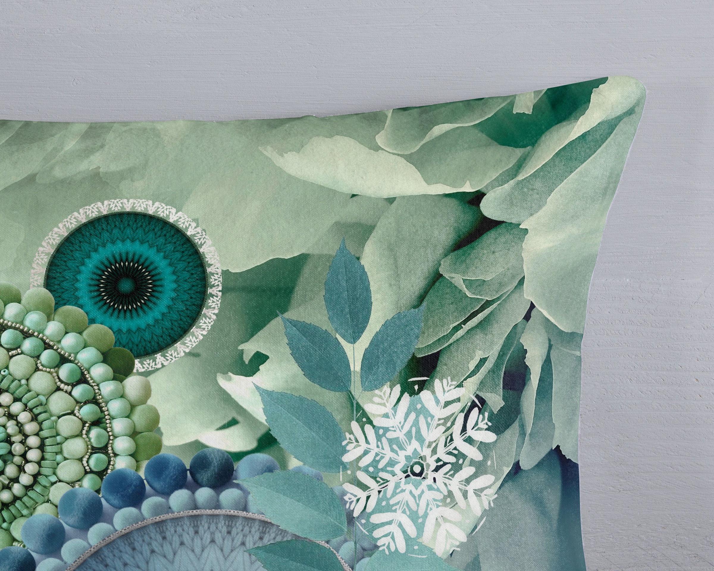 hip Wendebettwäsche »Iselin« 2 Stk. tlg. Flanell, Biber, Winter, Warm, Reißverschluss, Wende, Mandala, Blätter