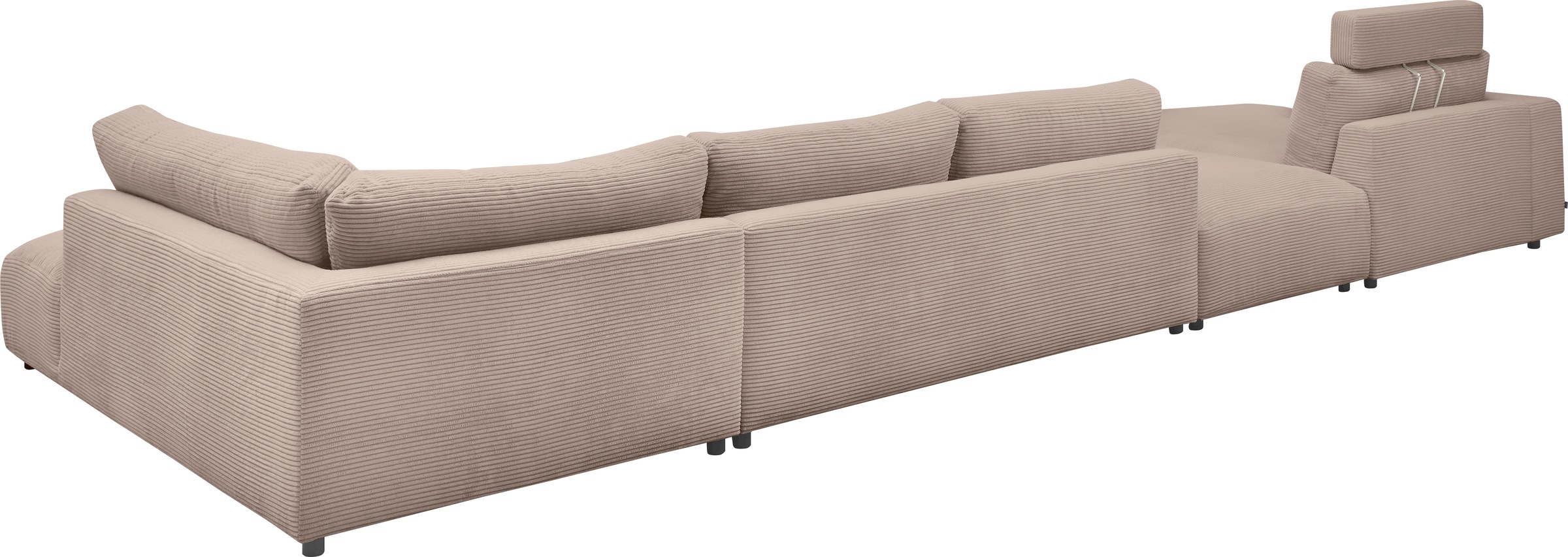 Musterring Wohnlandschaft »Lucia U-Form«, Cord-Bezug, inklusive Kopfstütze, Gesamtbreite 524 cm