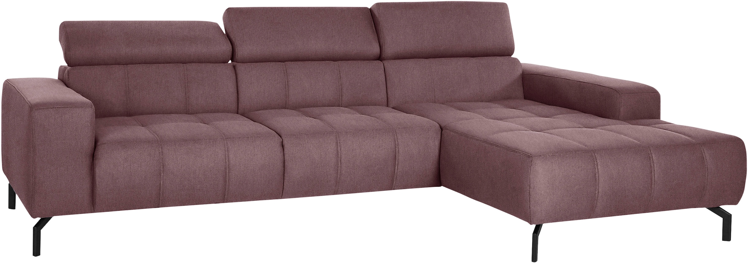 DOMO collection Ecksofa "Cunelli L-Form", wahlweise inklusive 6-fach verste günstig online kaufen