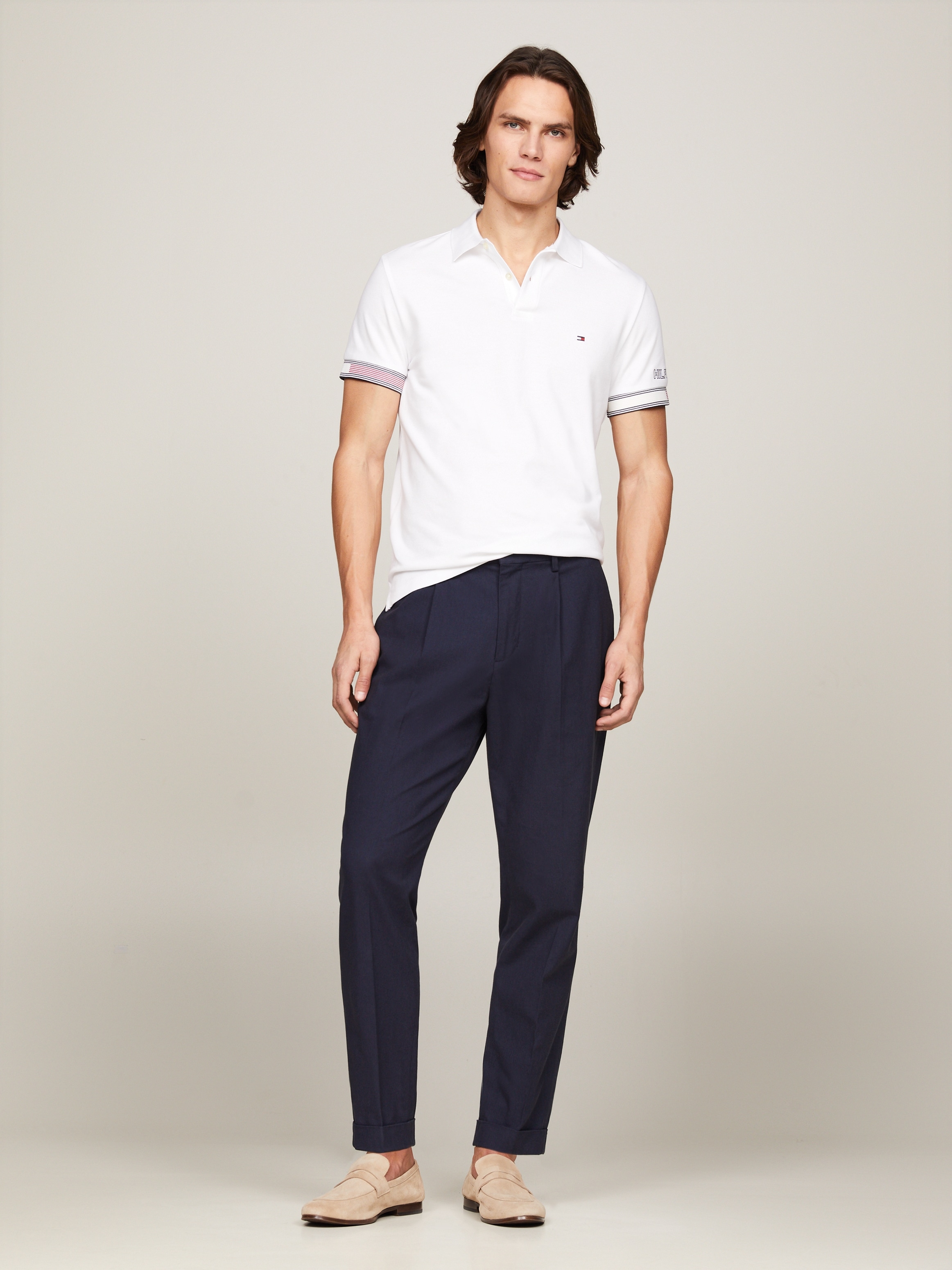 Tommy Hilfiger Poloshirt »FLAG CUFF SLIM POLO«