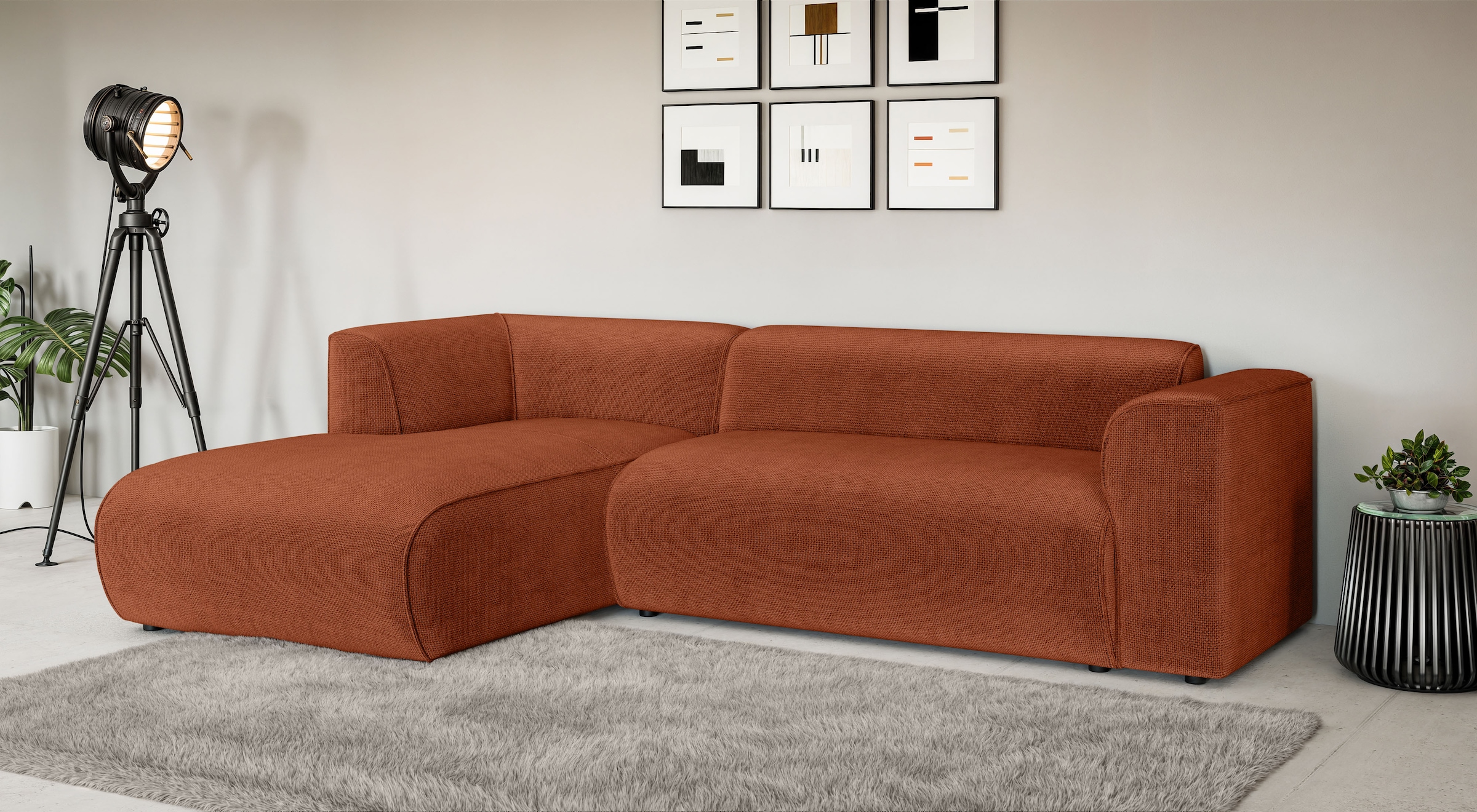 INOSIGN Ecksofa »MERID L-Form (257 cm), zeitlos & stilvolles Design,«, Aufw günstig online kaufen