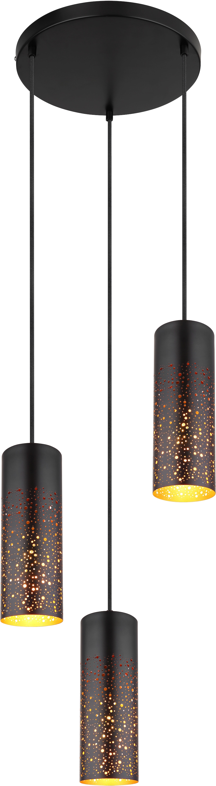 GLOBO LIGHTING Hängeleuchte »CROCKY«, Leuchtmittel E27 | ohne Leuchtmittel, Hängelampe/Pendelleuchte/Esszimmer/Wohnzimmer/Esstisch