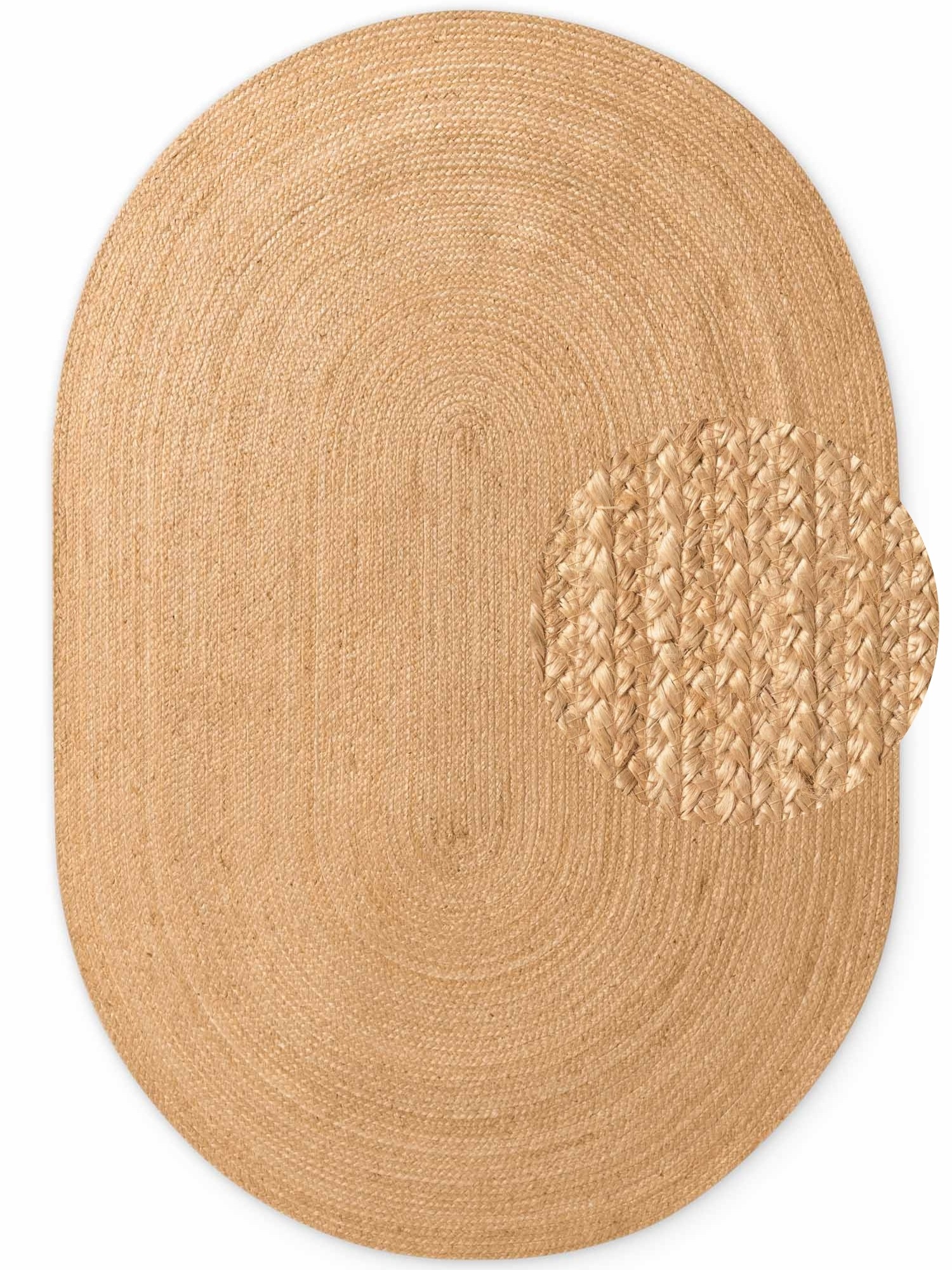 HANSE Home Teppich »Rangpur Juteteppich« oval 10 mm Höhe Handgewebt, 100% J günstig online kaufen