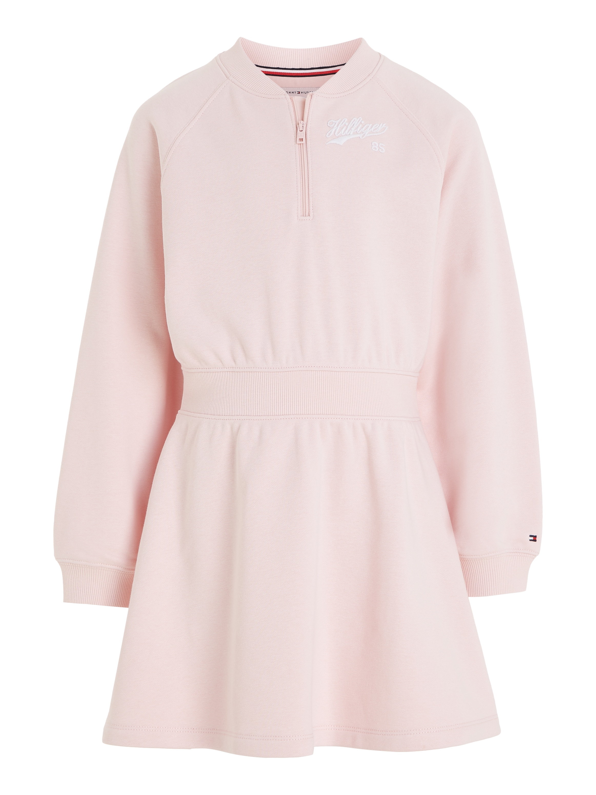 Tommy Hilfiger Sweatkleid »HILFIGER SCRIPT HWK DRESS«, mit Logo-Stickereien