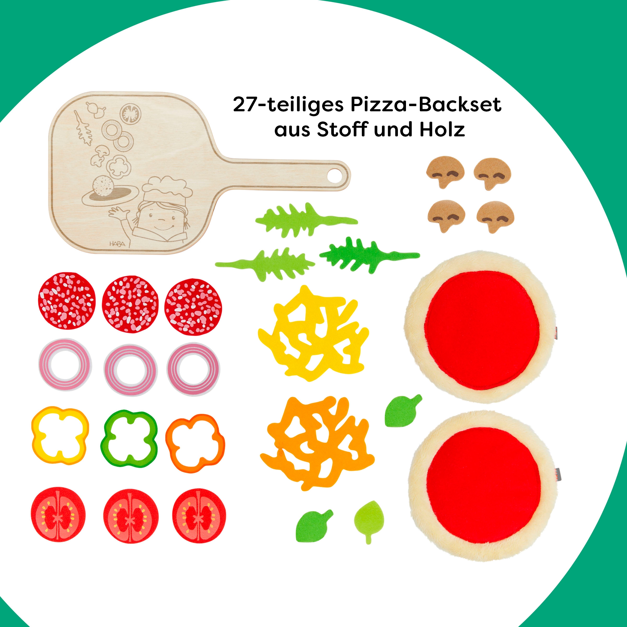 Haba Spiellebensmittel »Creative Play – Pizza Set«