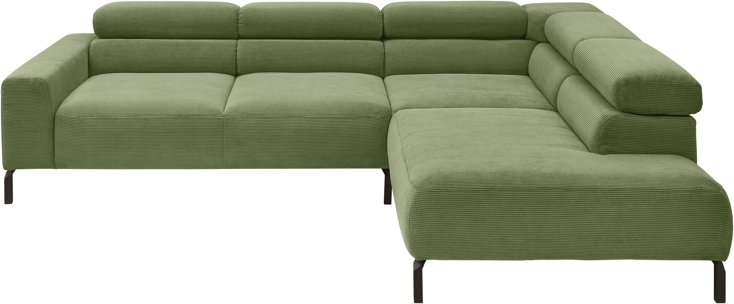 Home affaire Ecksofa »Antonelli, L-Form, inkl. Kopfteilverstellung, Breite günstig online kaufen