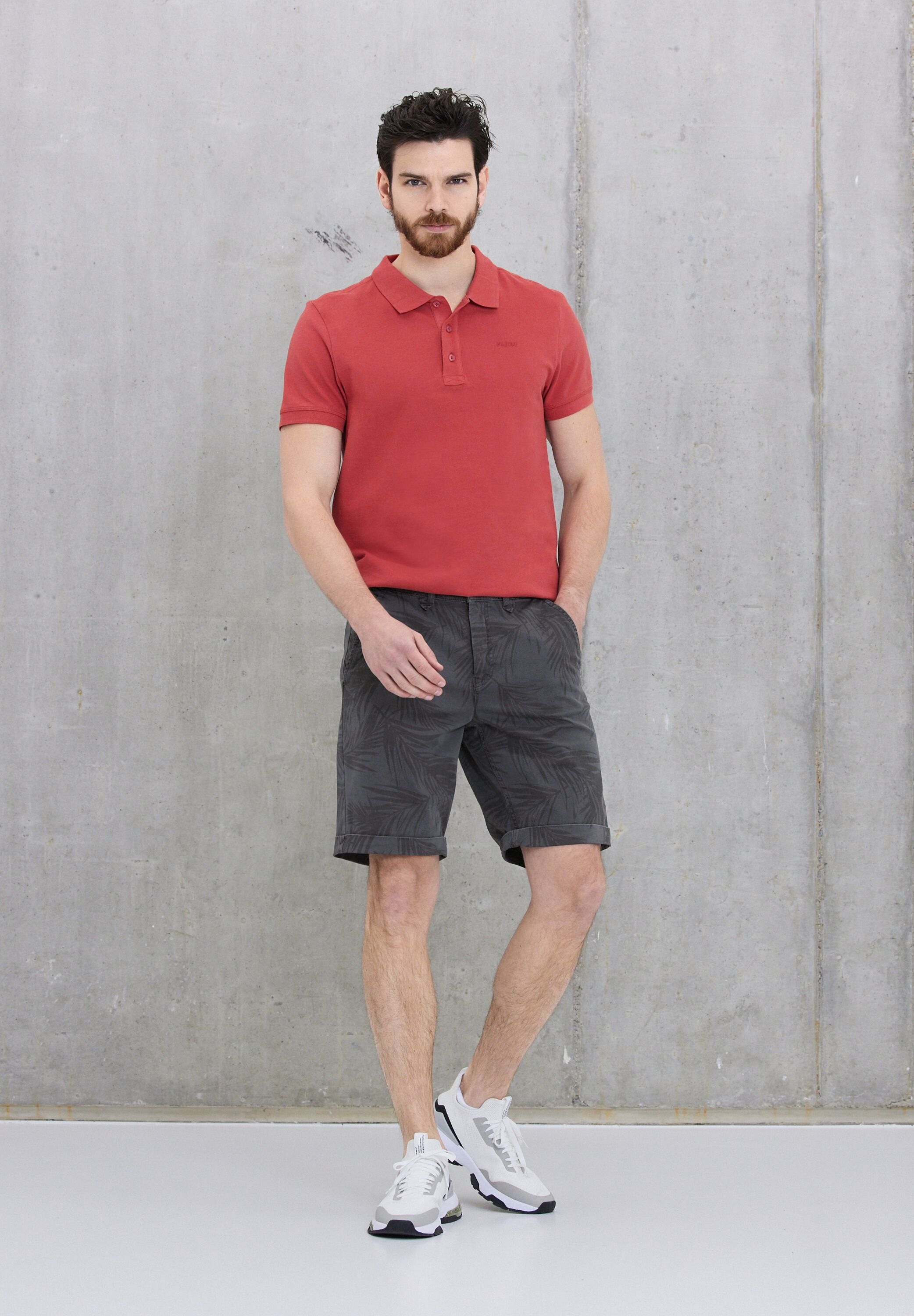 3. Bild von STREET ONE MEN Shorts, mit Blätterprint