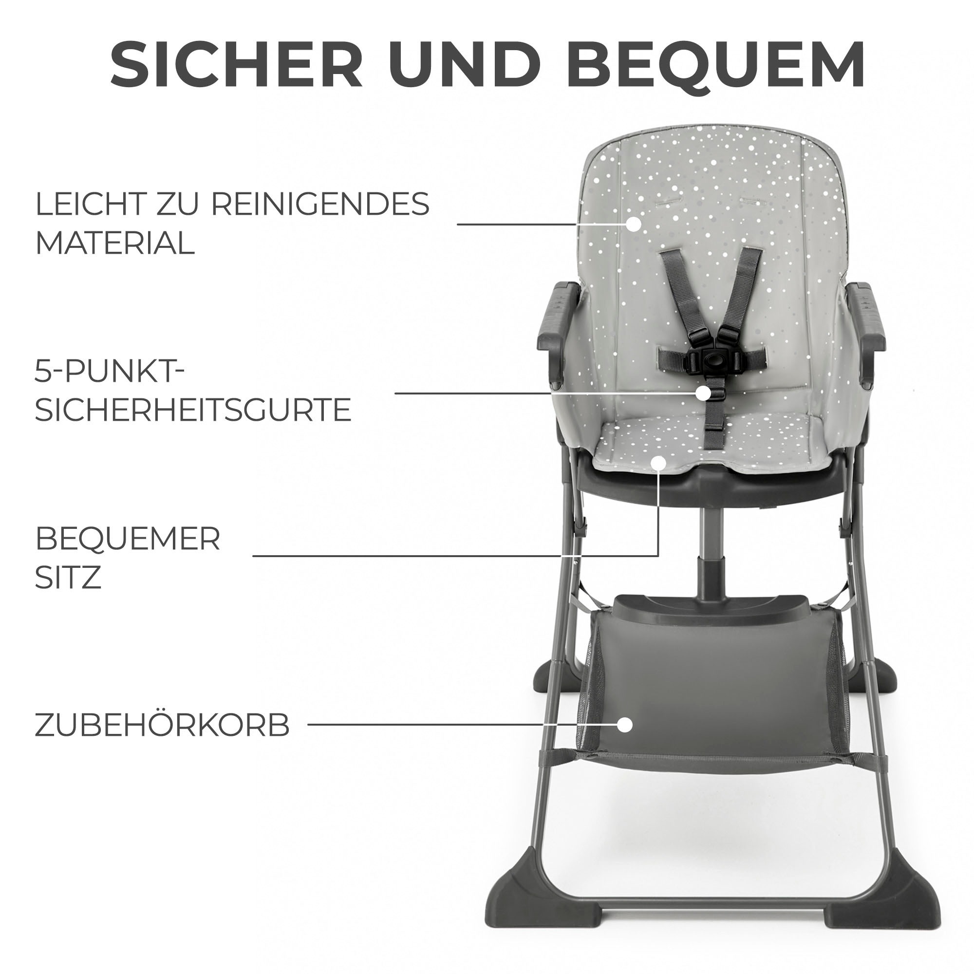 Kinderkraft Kombihochstuhl »FOLDEE« ()