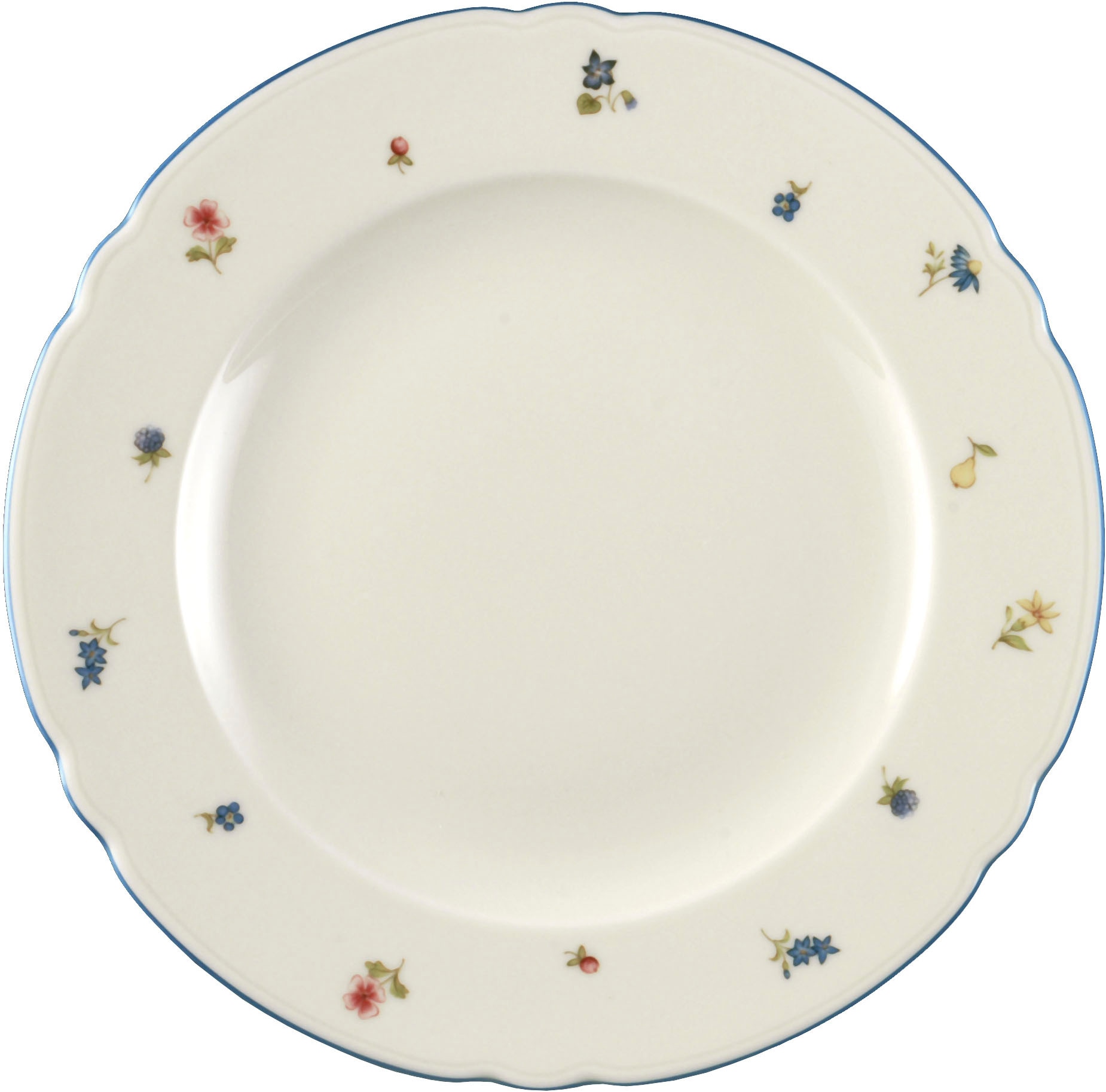 Seltmann Weiden Tafelservice »Geschirr-Set, 12 Teile, Marieluise Streublume«, (Set, 12 tlg., 6x Speiseteller rund 25 cm, 6x Suppenteller rund 23 cm), Speiseteller, Suppenteller, Made in Germany, 12 Teile, für 6 Personen