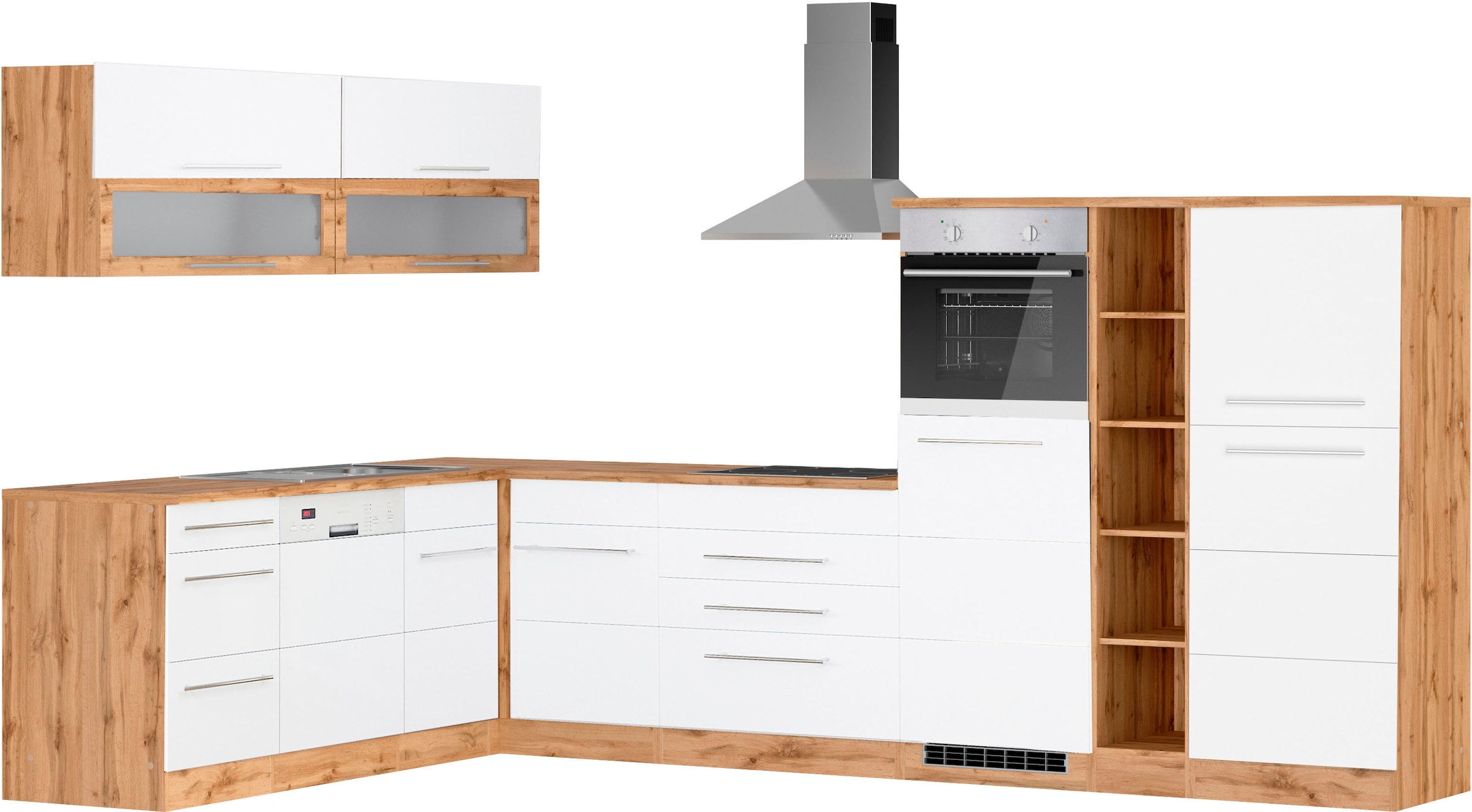 KOCHSTATION Winkelküche "KS-Wien" Stellbreite 220 x 340 cm, wahlweise mit E günstig online kaufen