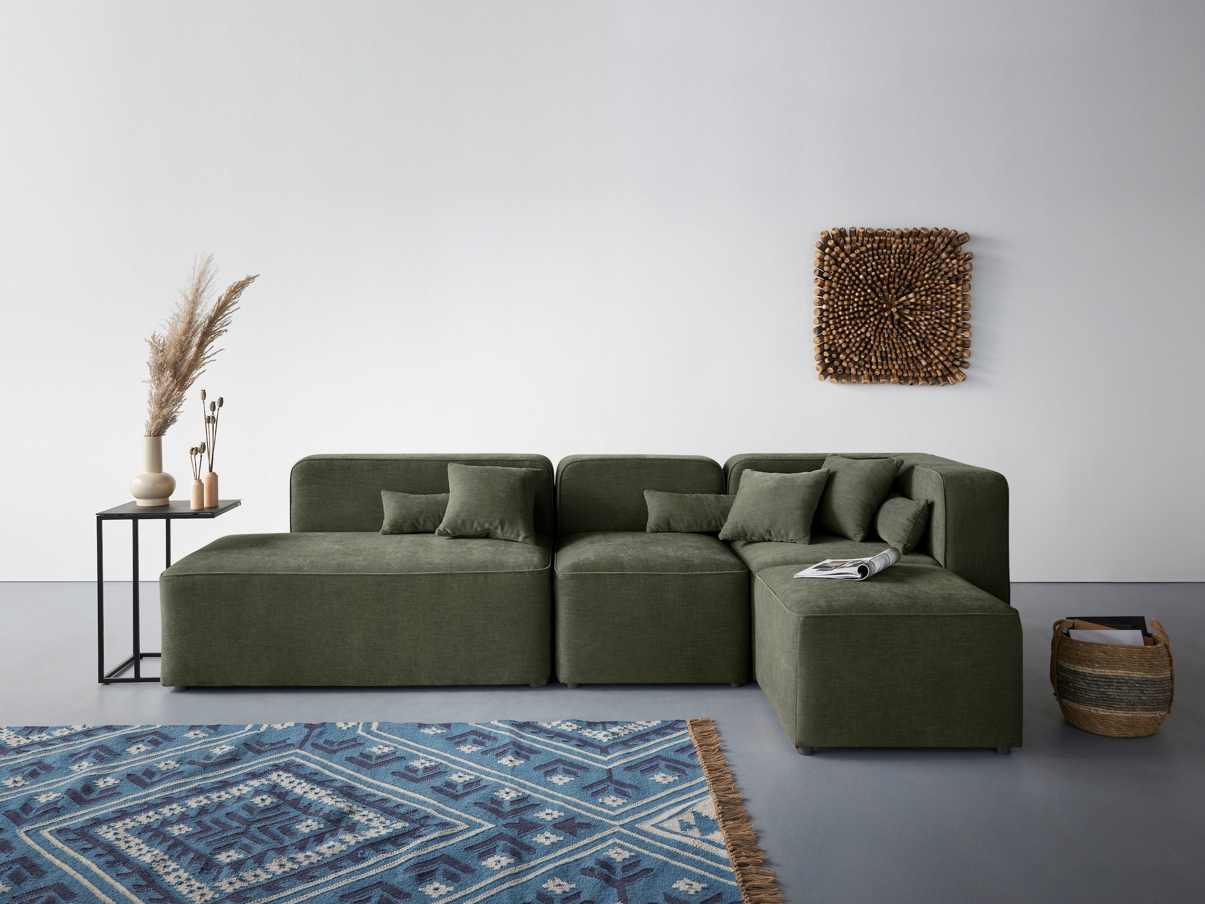 Home affaire Ecksofa »Sundstrup L-Form« Modulserie, individuelle Zusammenst günstig online kaufen