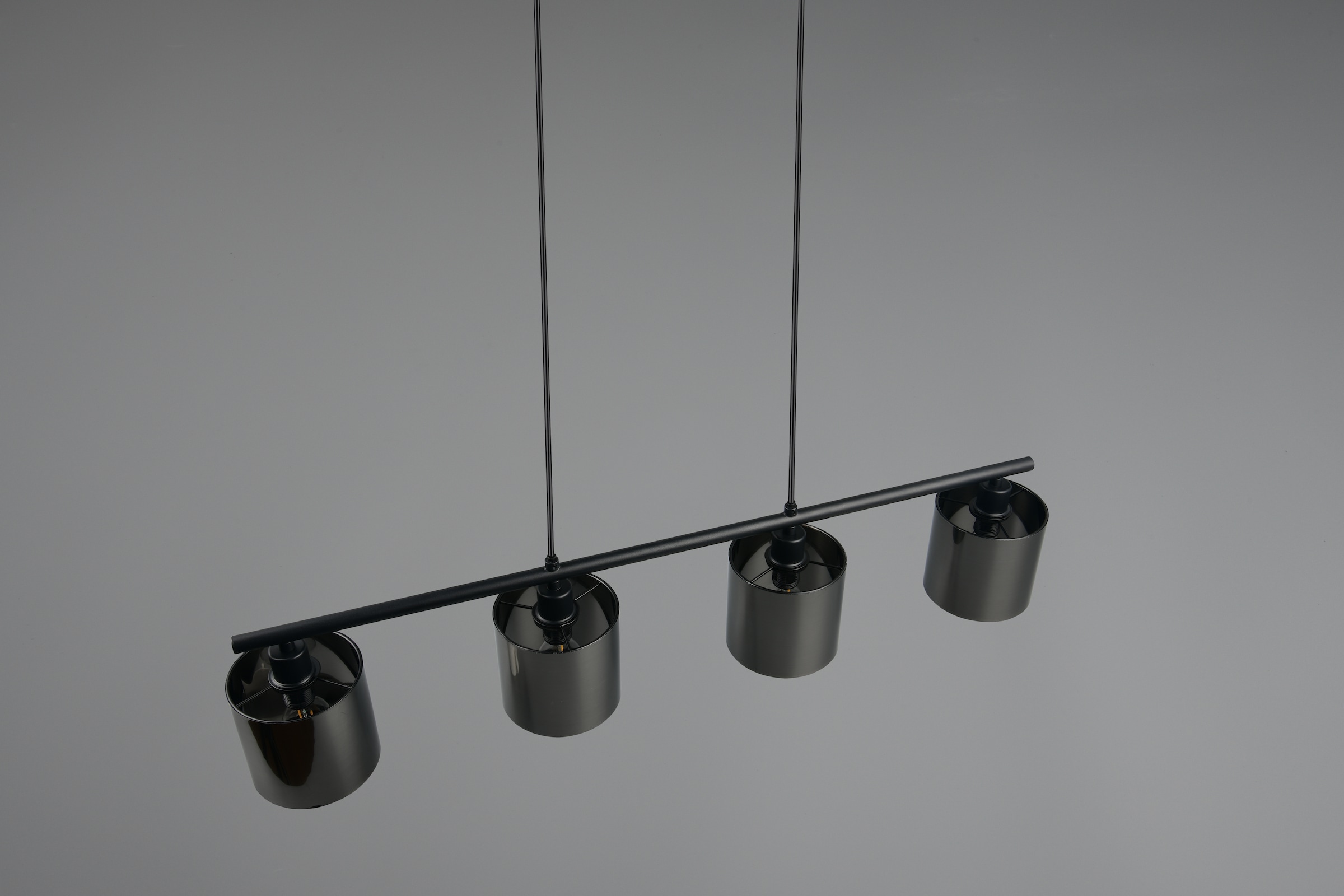 REALITY Leuchten Pendelleuchte »JASON, ohne Leuchtmittel Hängelampe Esstisch 4-flammig, 4xE14 max 10W« E14 1 Stk. warmweiß - kaltweiß höhenverstellbar max 150cm, mit semi-transparenten Kunststoff-Schirmen