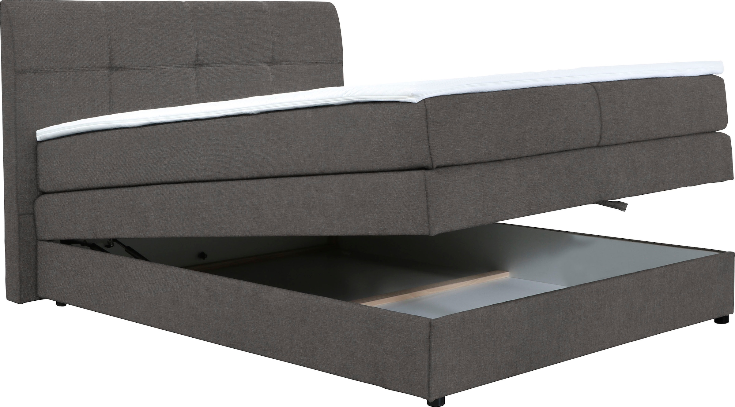 Home affaire Boxspringbett »Finja«, besonders komfortable Liegehöhe, mit praktischem Bettkasten