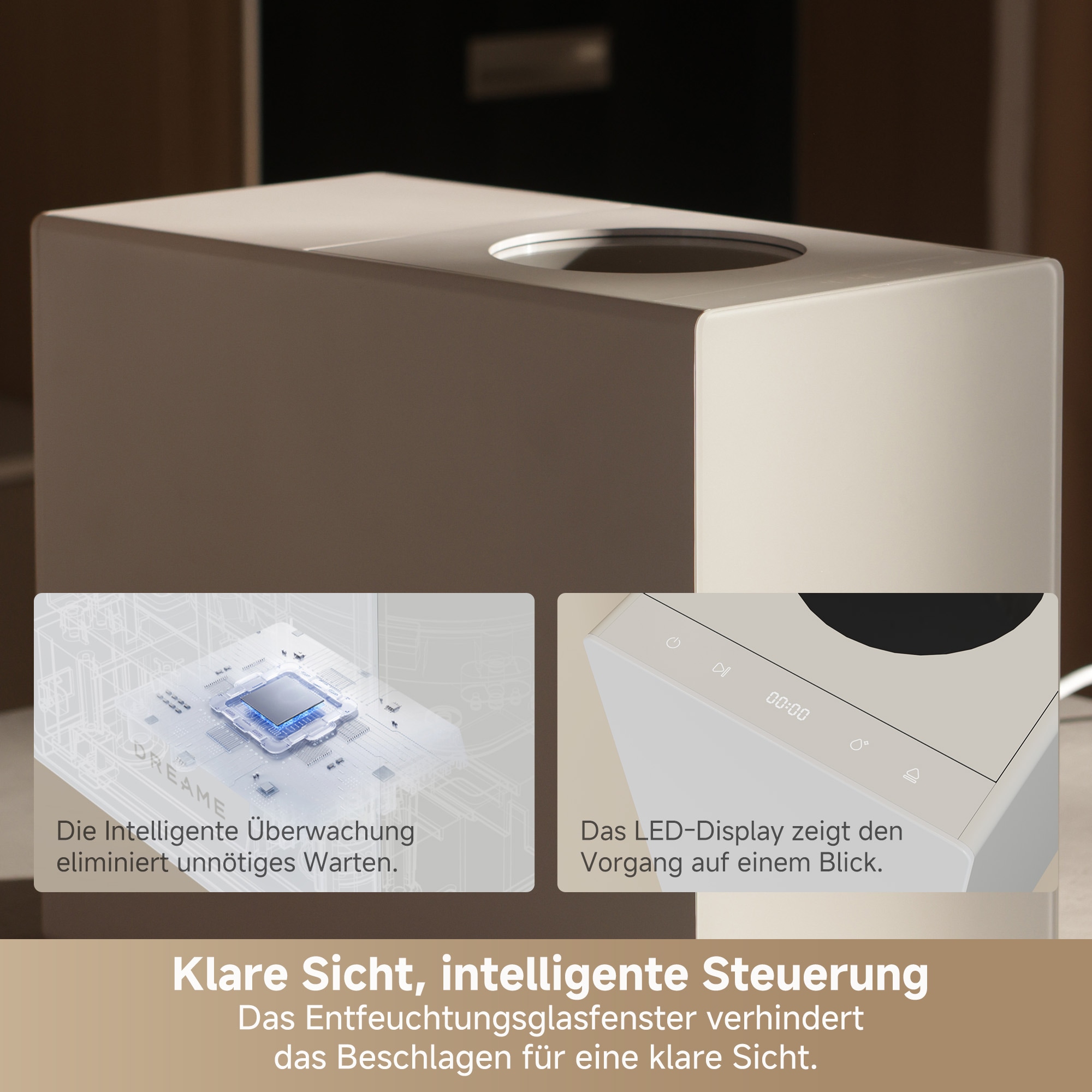 Dreame Komposter »SF25 Food Disposer« Dreiklingensystem, Aktivkohlefilter, Automatische Reinigung