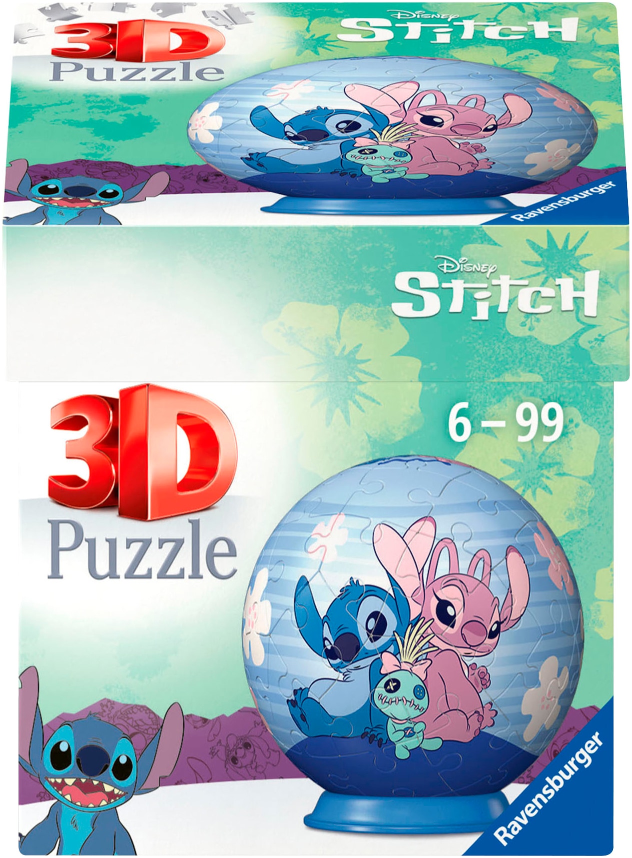 Ravensburger Puzzleball »Disney Stitch & Angel«, Made in Europe