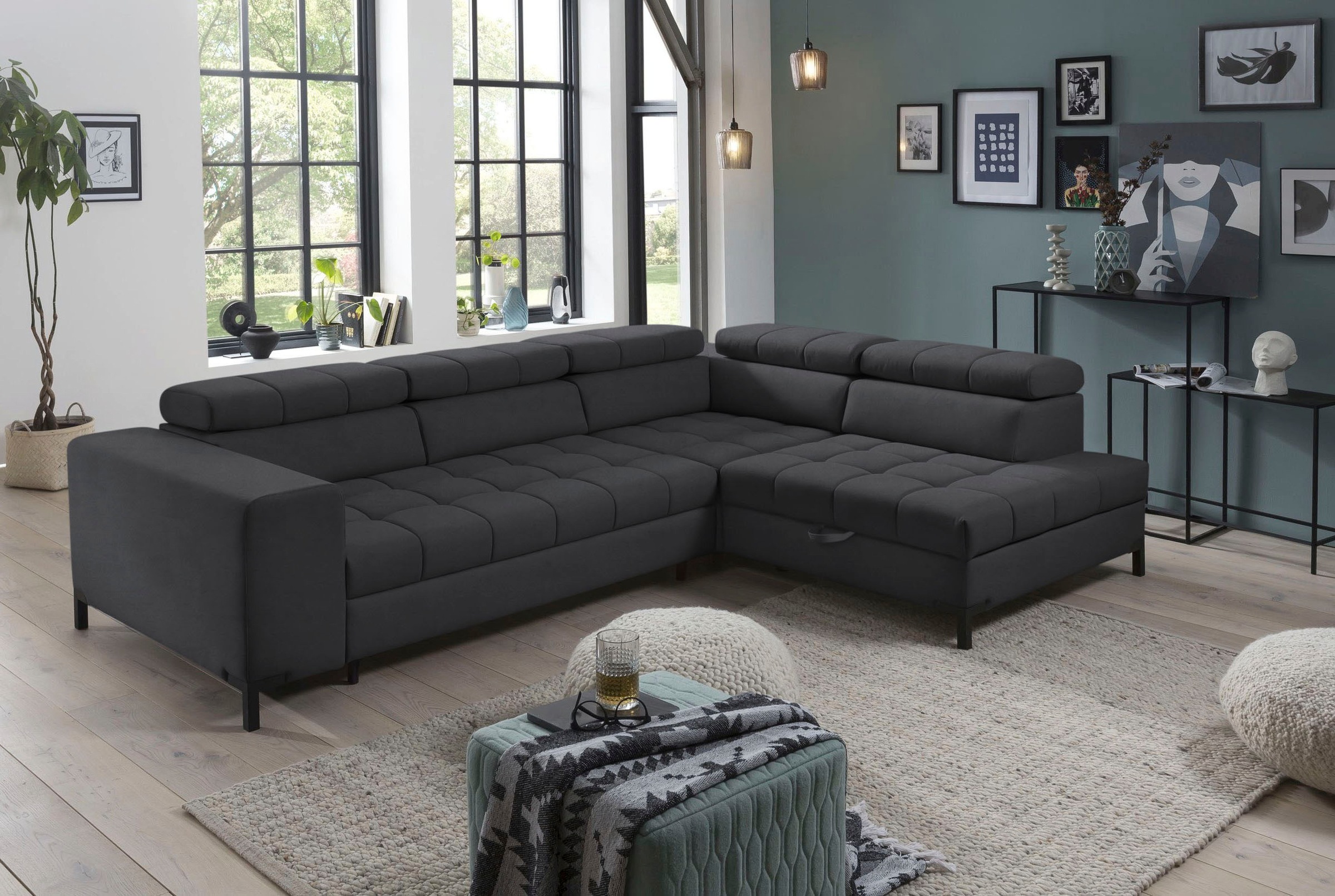 exxpo - sofa fashion Ecksofa »Bocco, hochwertige Verarbeitung, toller Sitzk günstig online kaufen