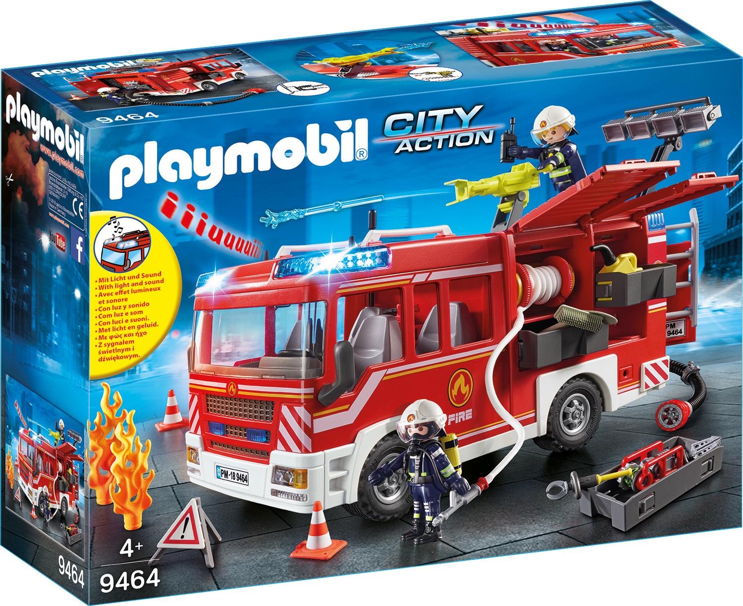 Playmobil® Konstruktions-Spielset »Feuerwehr-Rüstfahrzeug (9464), My Action Heroes«, Made in Germany