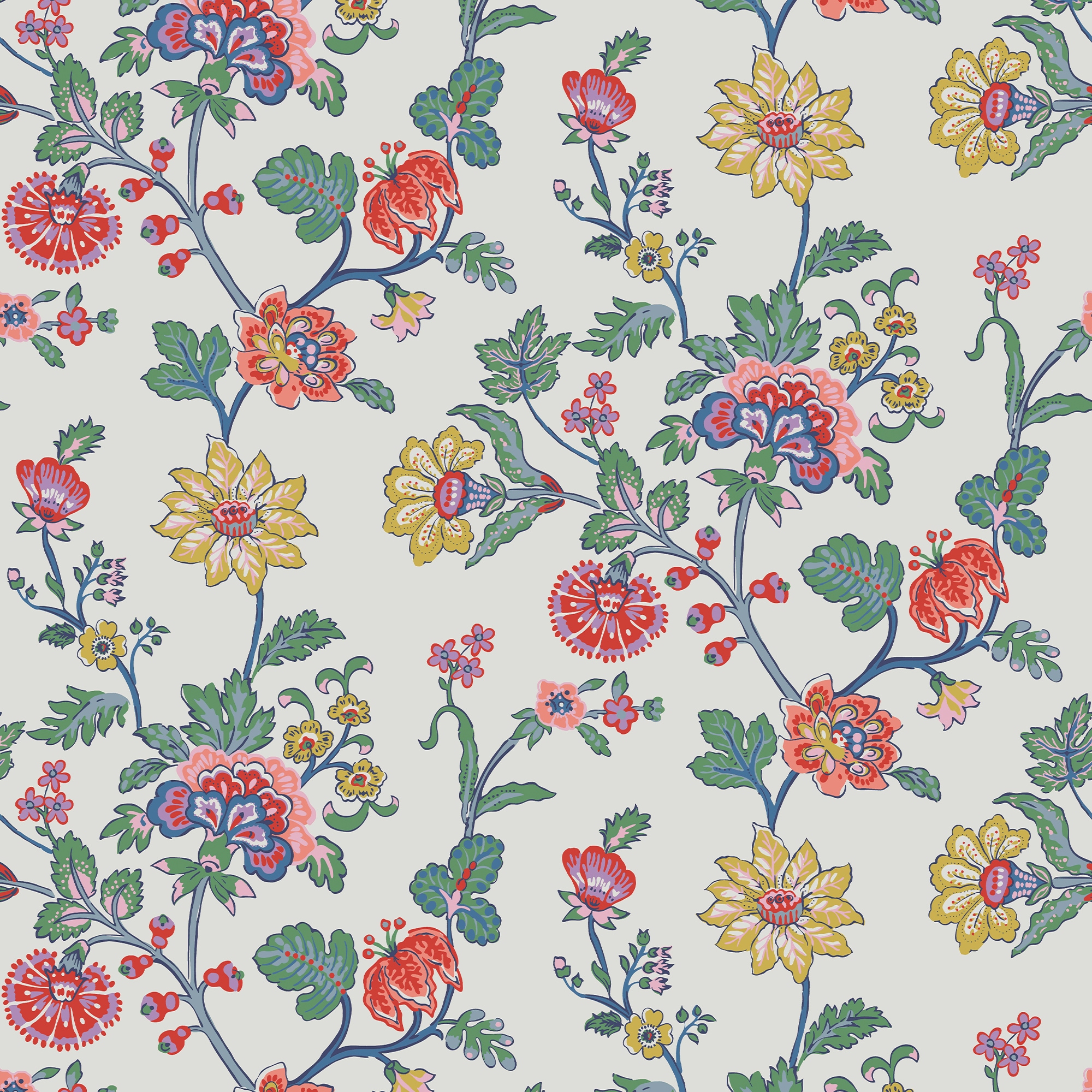 Joules Vliestapete »Vine Cottage Floral« geblümt glatt Design Tapeten