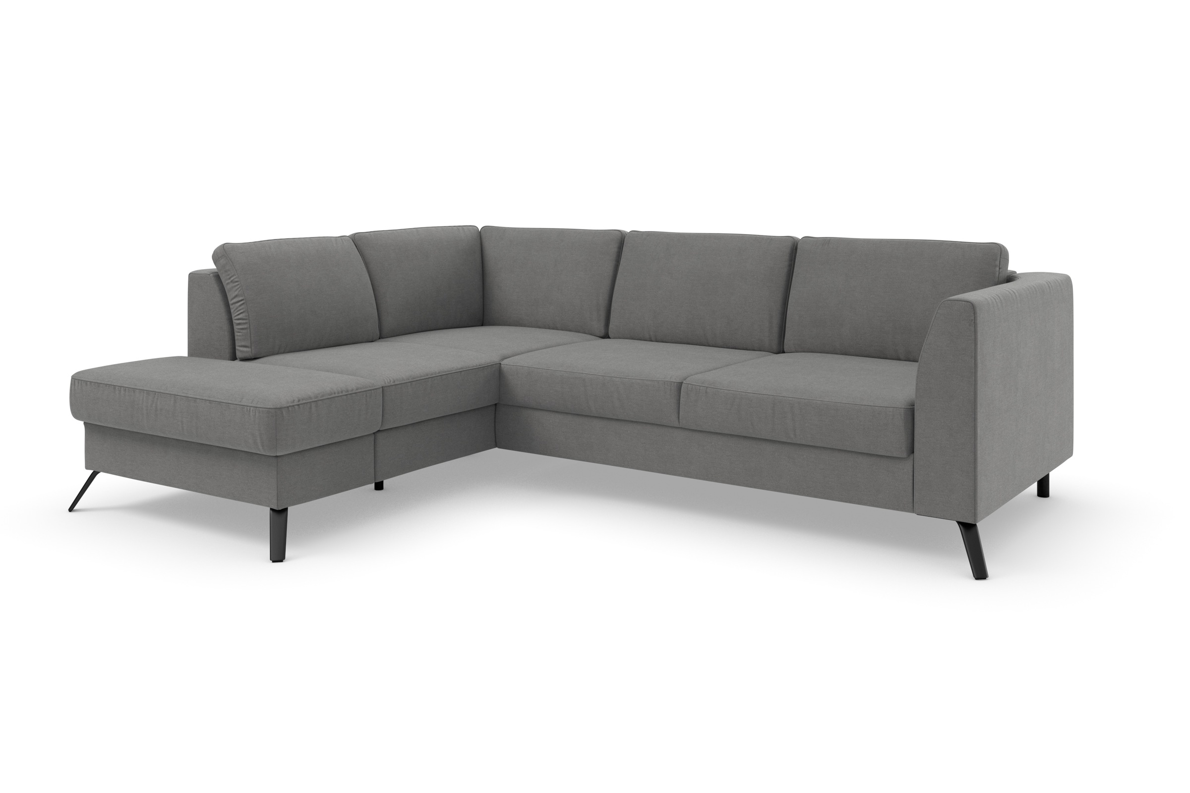 sit&more Ecksofa »Olsen L-Form«, inklusive Sitztiefenverstellung, wahlweise mit Bettfunktion, 15cm hoch