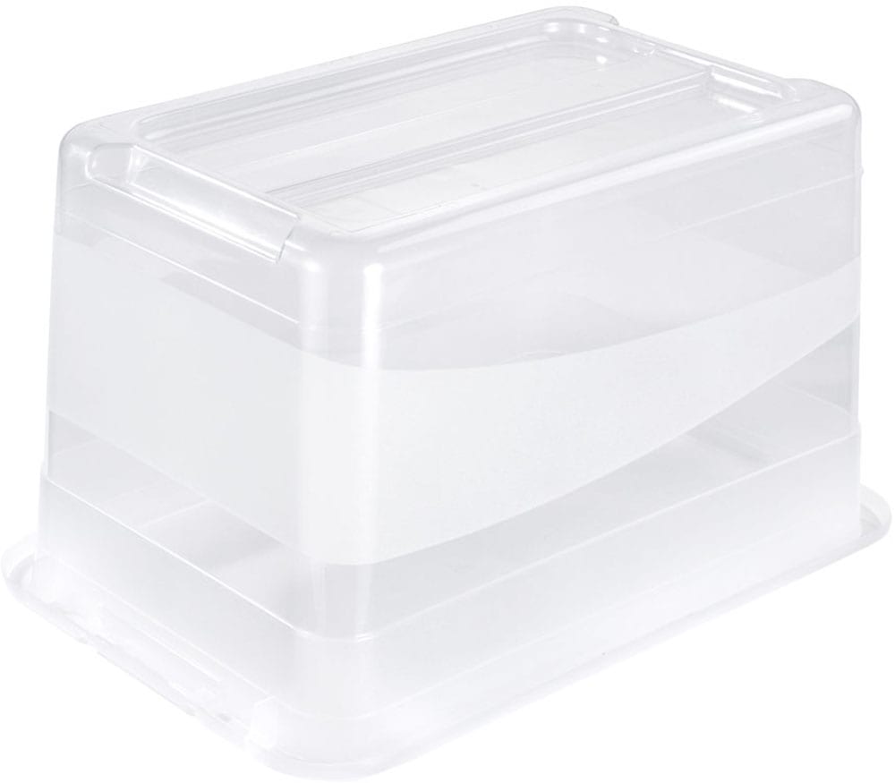 keeeper Aufbewahrungsbox »Cornelia, 3er Set, 52 L, 59,5 x 39,5 x 34 cm« durch Clips verschließbar, Griffe am Boden