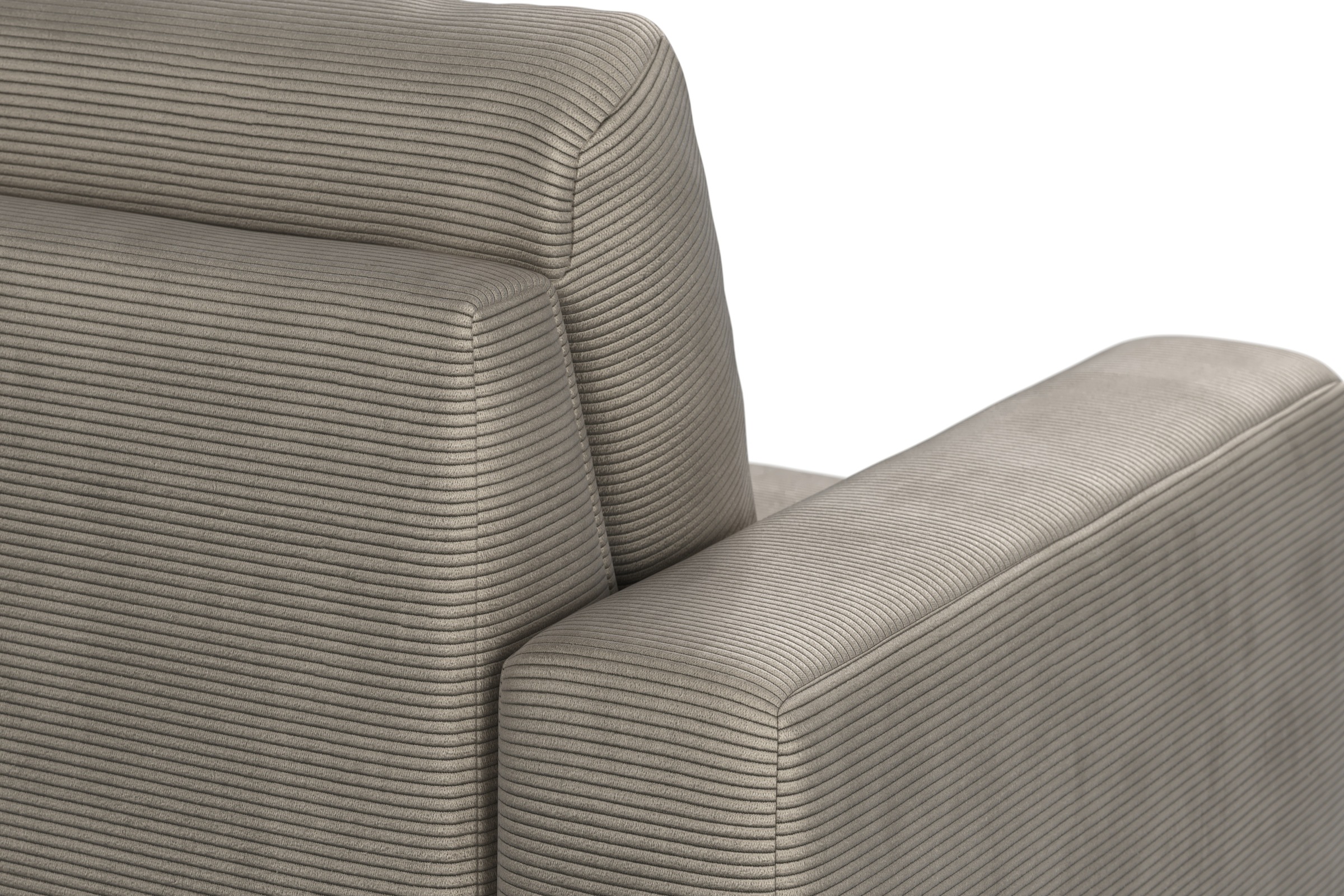 Home affaire Ecksofa »Summer L-Form«, mit Recamiere, mit oder ohne Bettfunktion und Bettkasten, Cord-Bezug